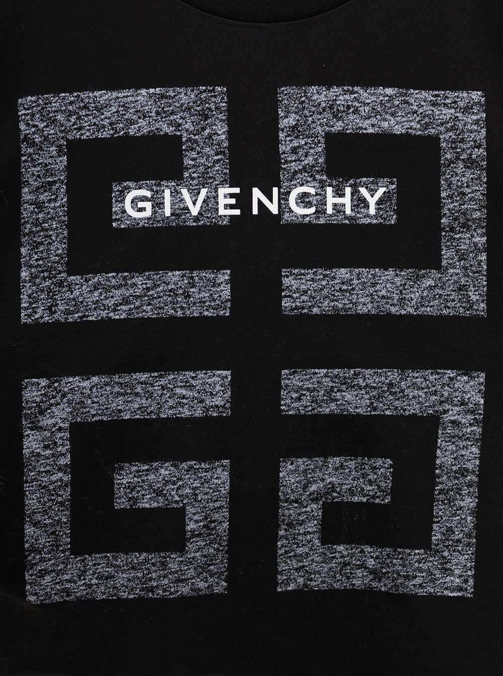 Shop Givenchy Black Cotton Long Sleeved T-shirt With 4g Print Kids Boy