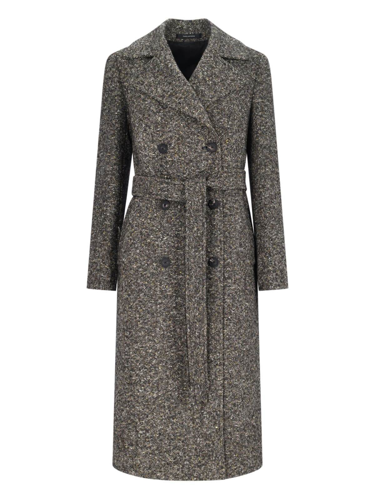 Shop Tagliatore Luanne Double-breasted Coat In Taupe