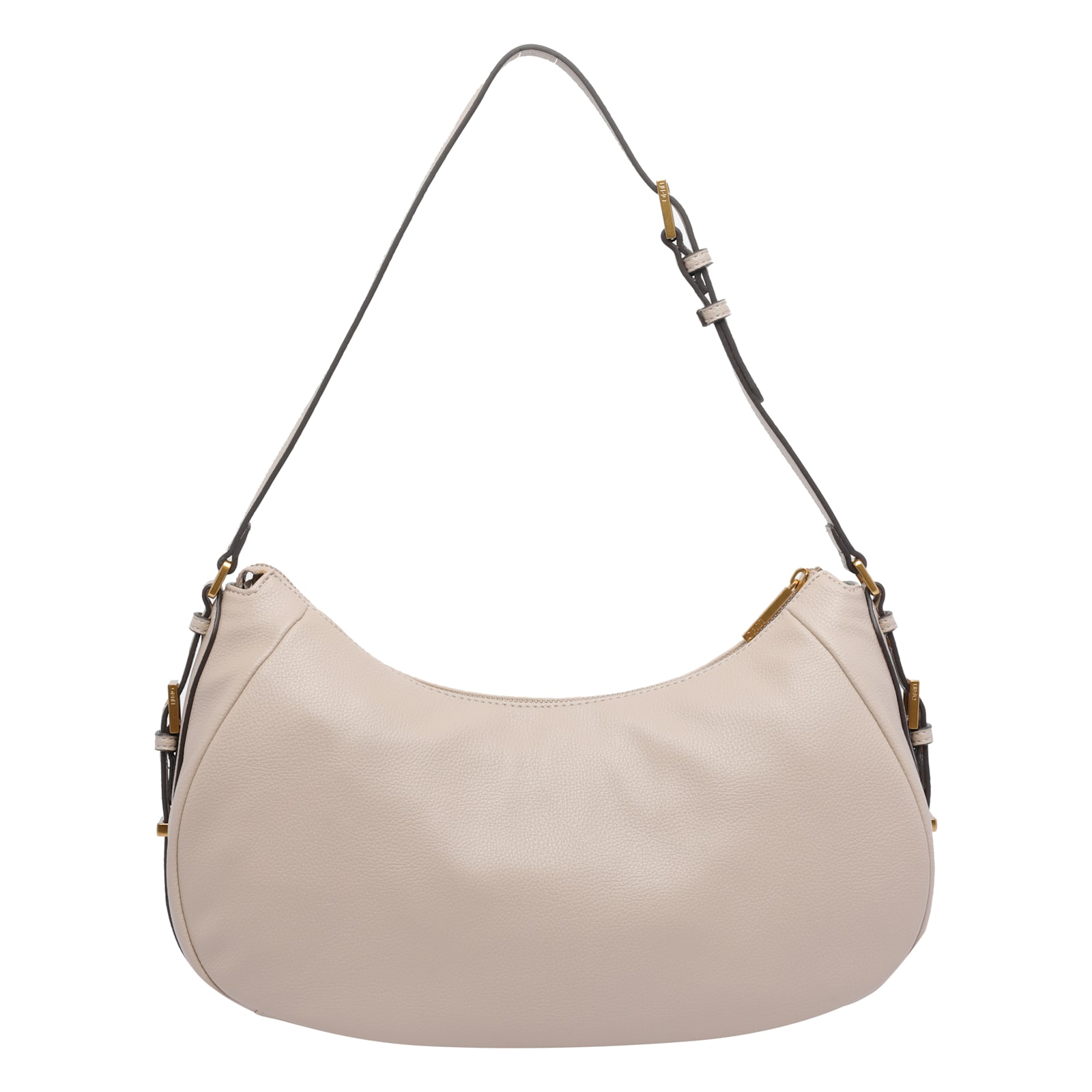 Liu •jo Zip-fastening Curved Shoulder Bag In Nude