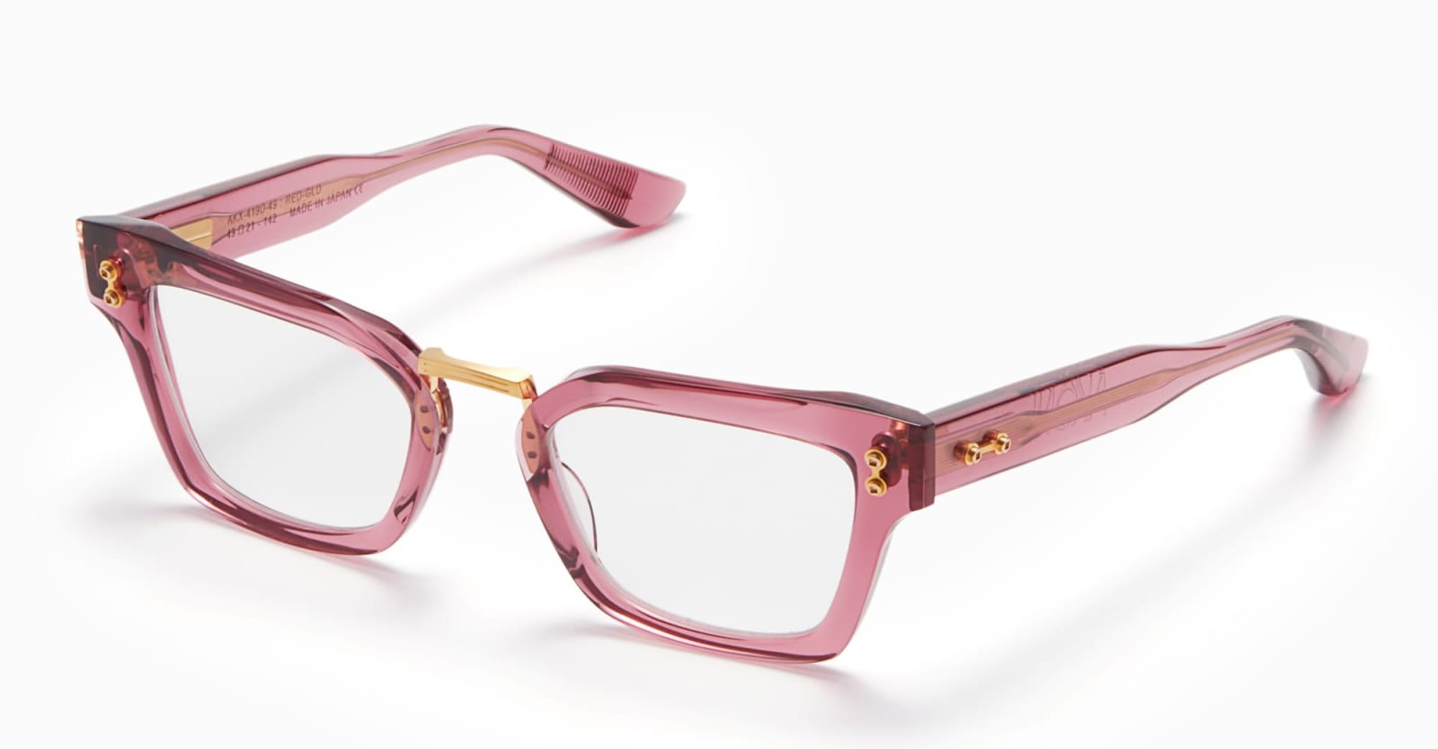 Shop Akoni Luna - Crystal Cherry Rx Glasses In Pink