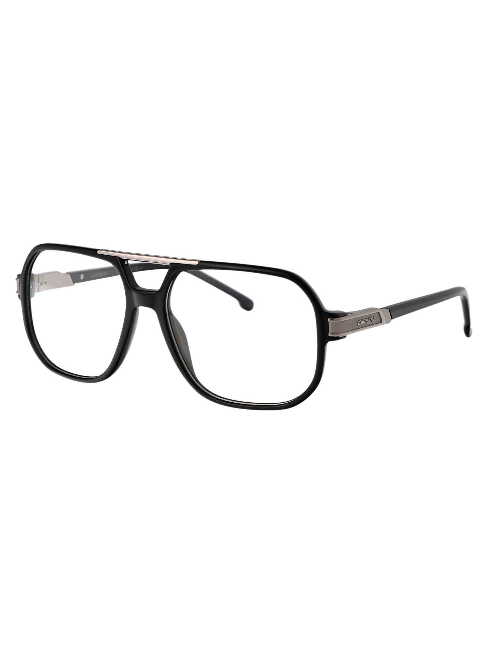 Carrera Logo Plaque Pilot-frame Glasses In Black