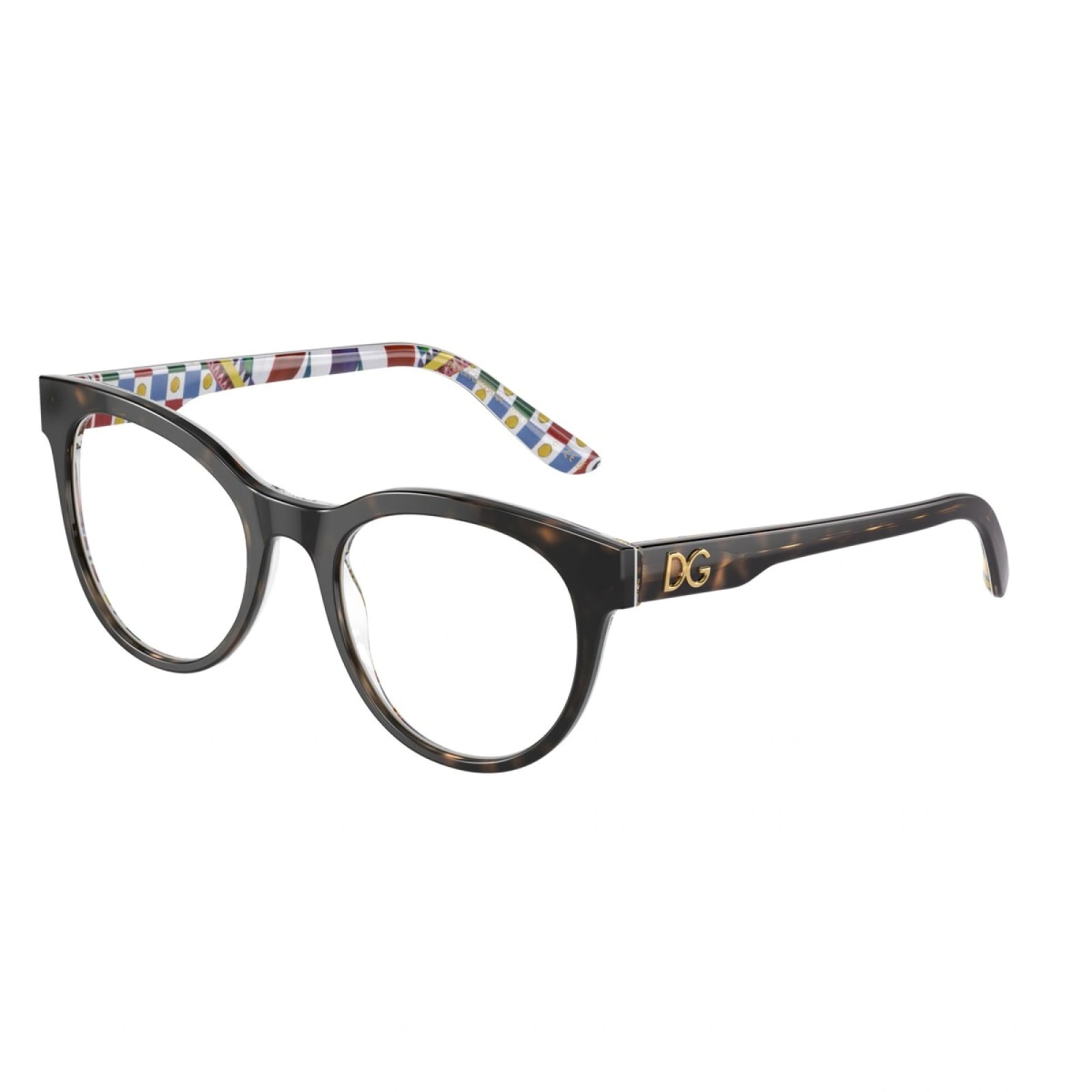 Shop Dolce &amp; Gabbana Eyewear Dg3334 3217 Glasses In Tartarugato