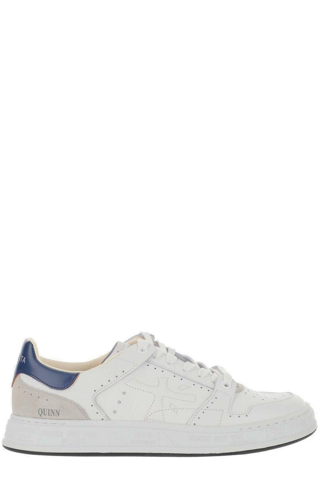 Premiata Quinn Lace-up Sneakers In Bianco