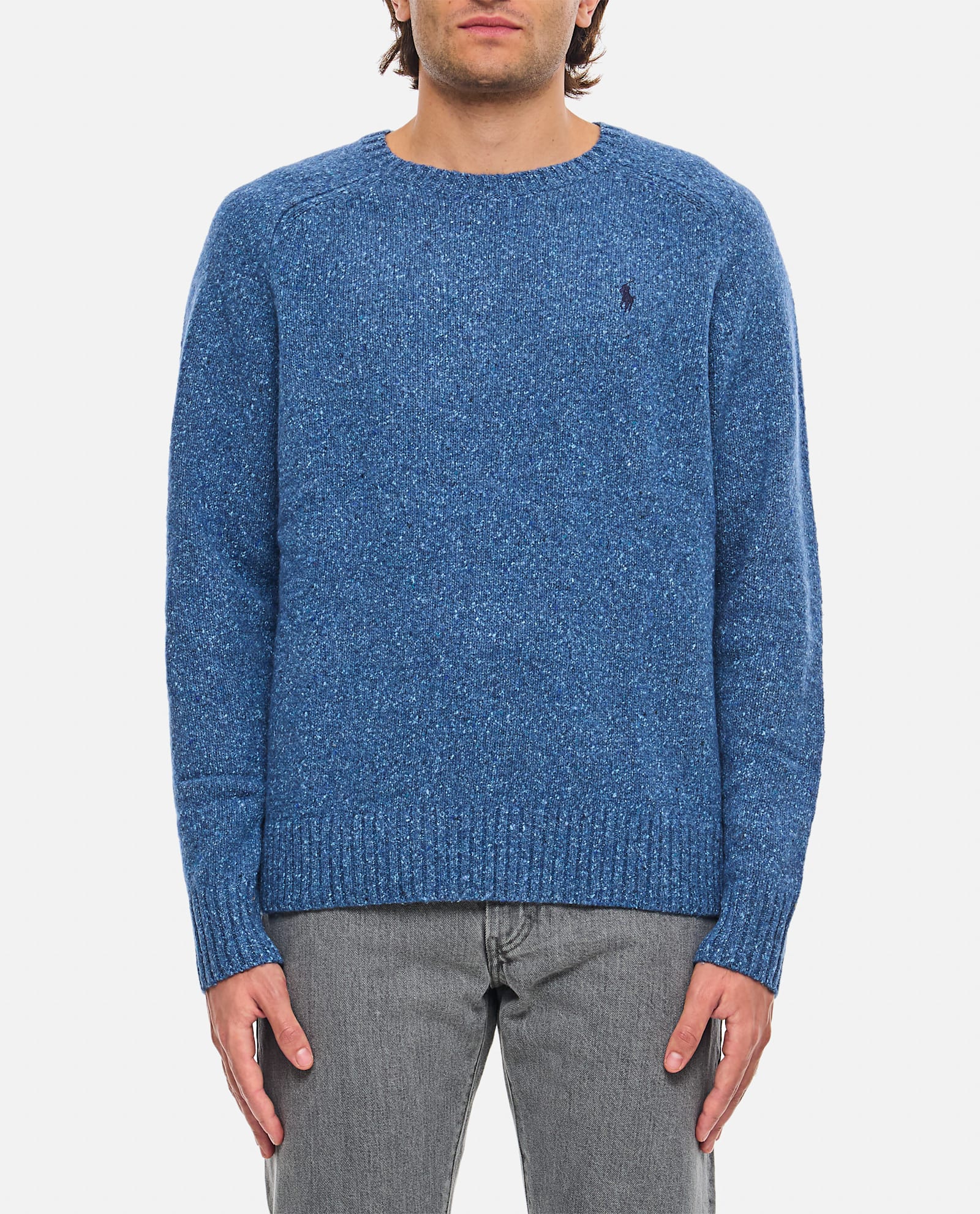 Shop Polo Ralph Lauren Pullover In Clear Blue