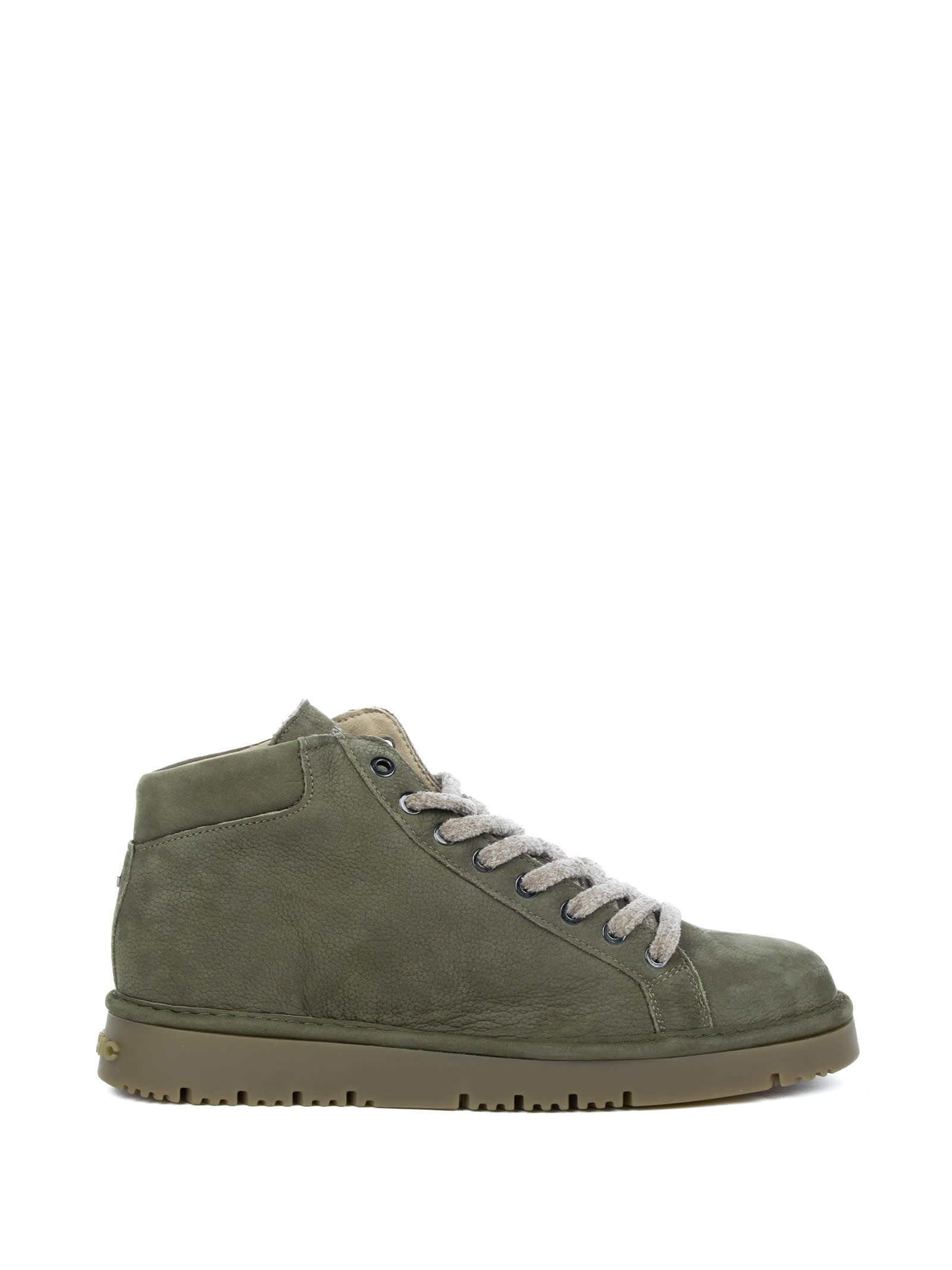 Mens P13 Green Sheepskin Lined Ankle Boot