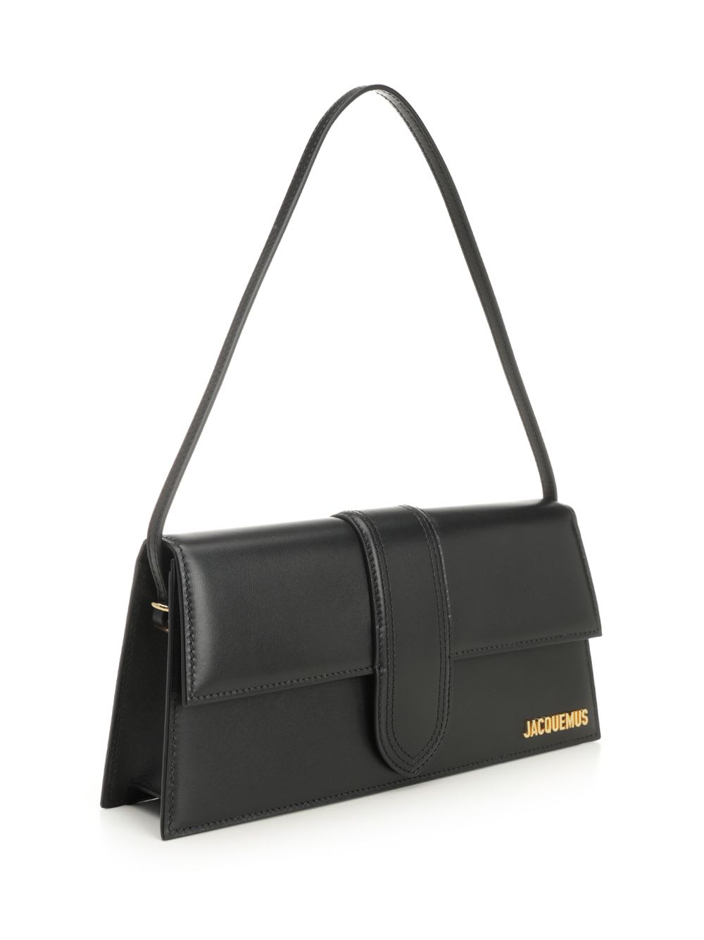 Jacquemus Le Bambino Long In Smooth Leather Bags In Black