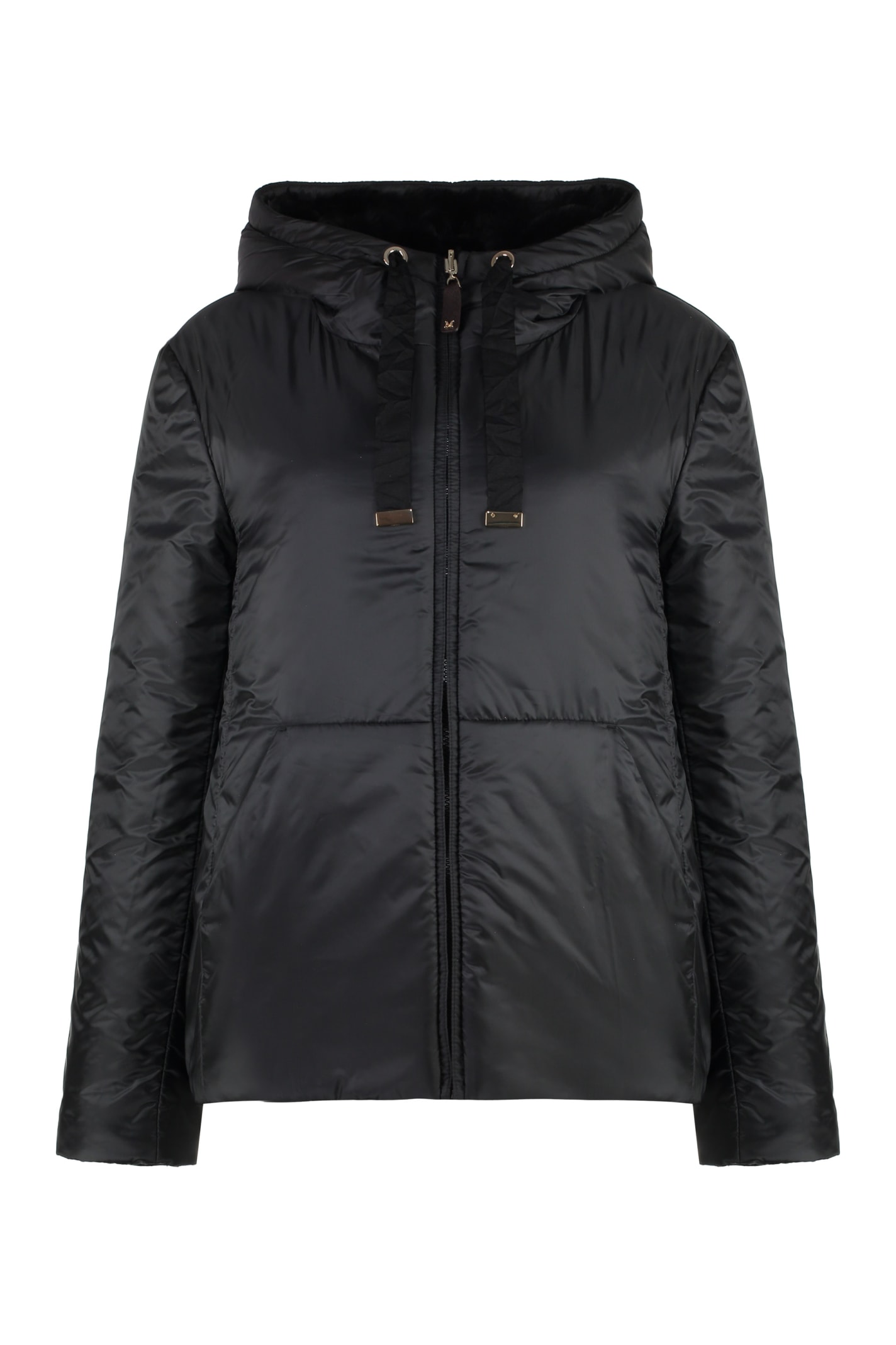 'S Max Mara Flinn Hooded Techno Fabric Down Jacket