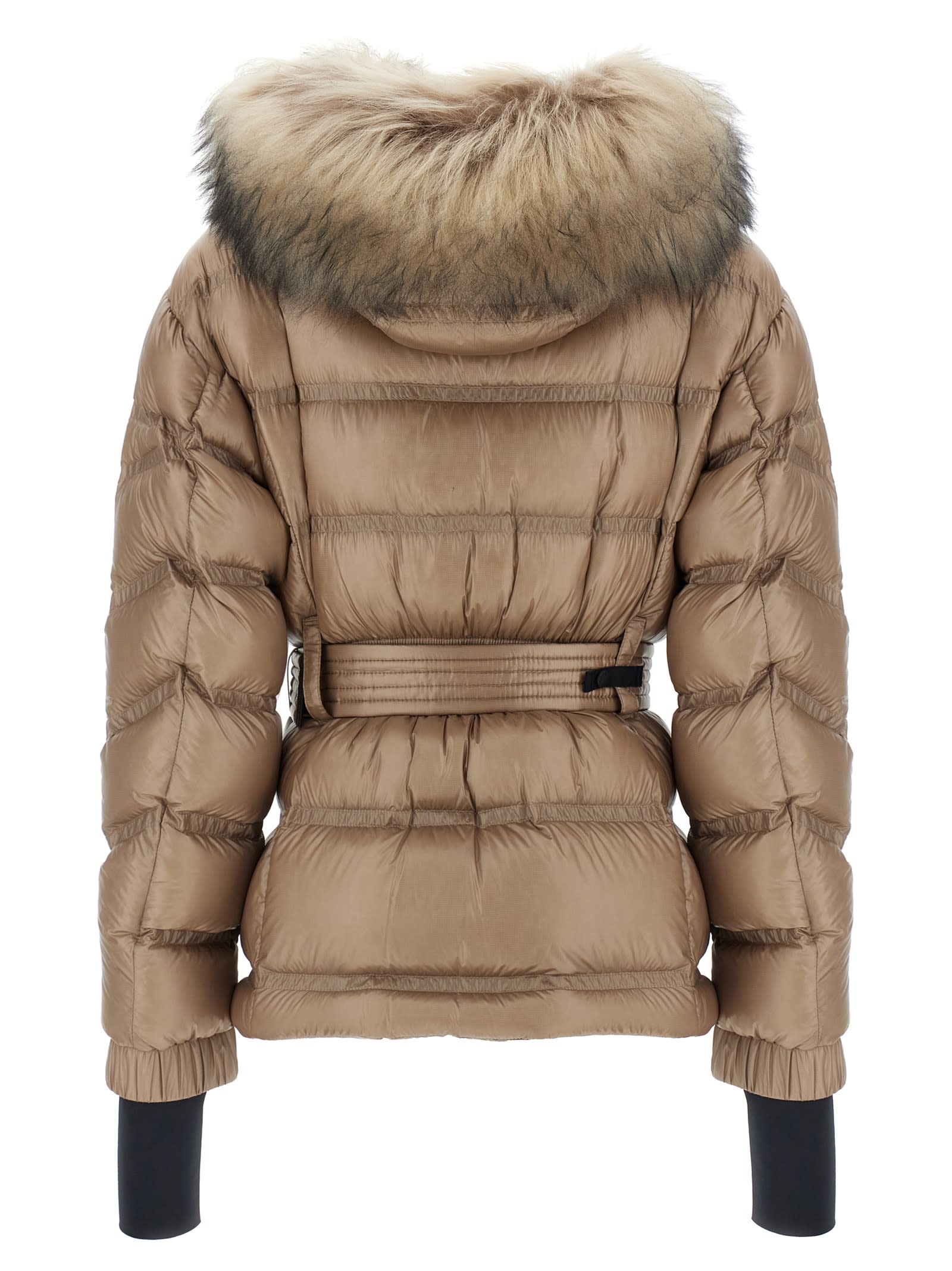 Shop Moncler Bernins Down Jacket In Beige