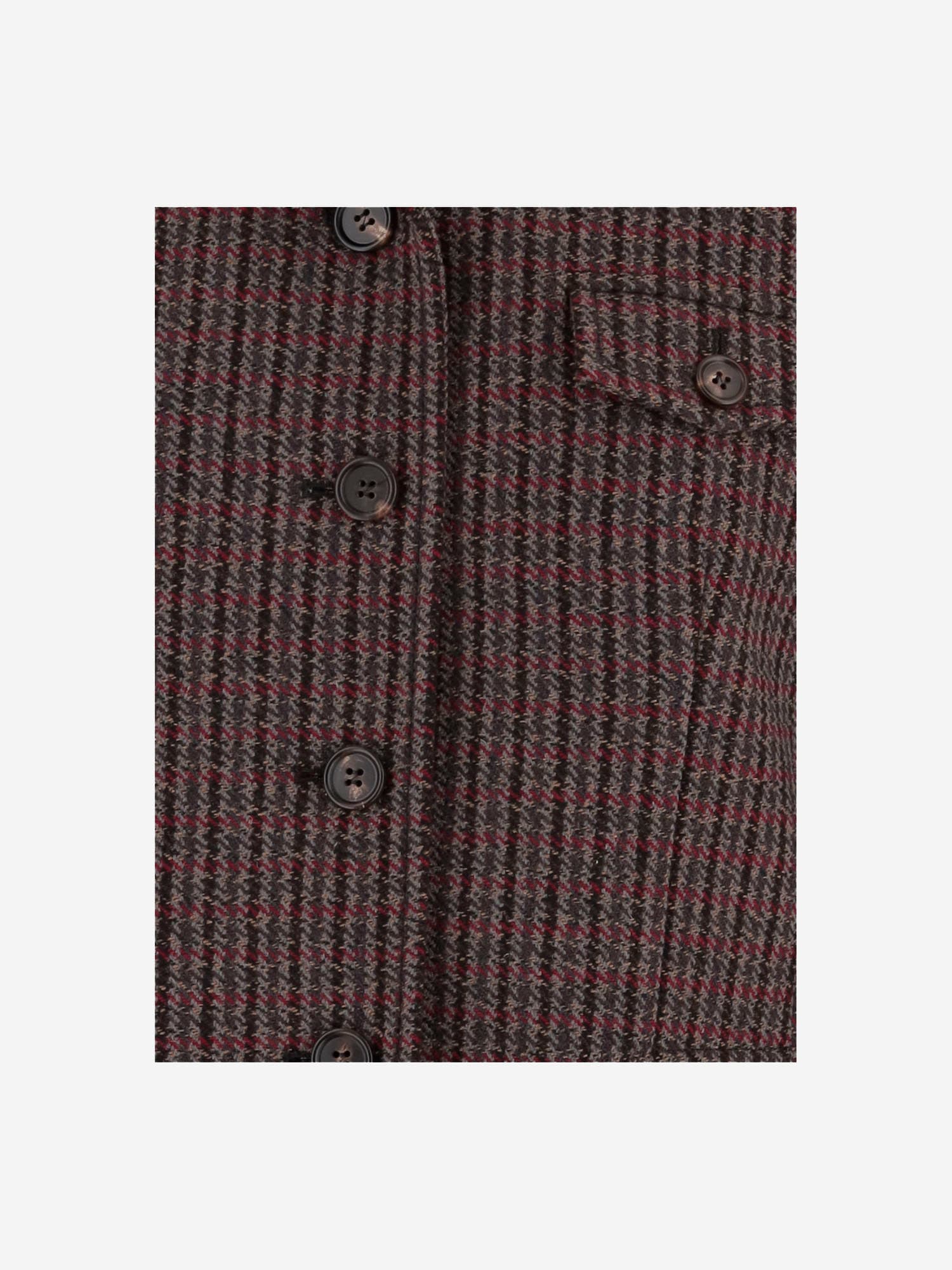 Chloé Single-breasted Wool Blend Riding Coat In Brown