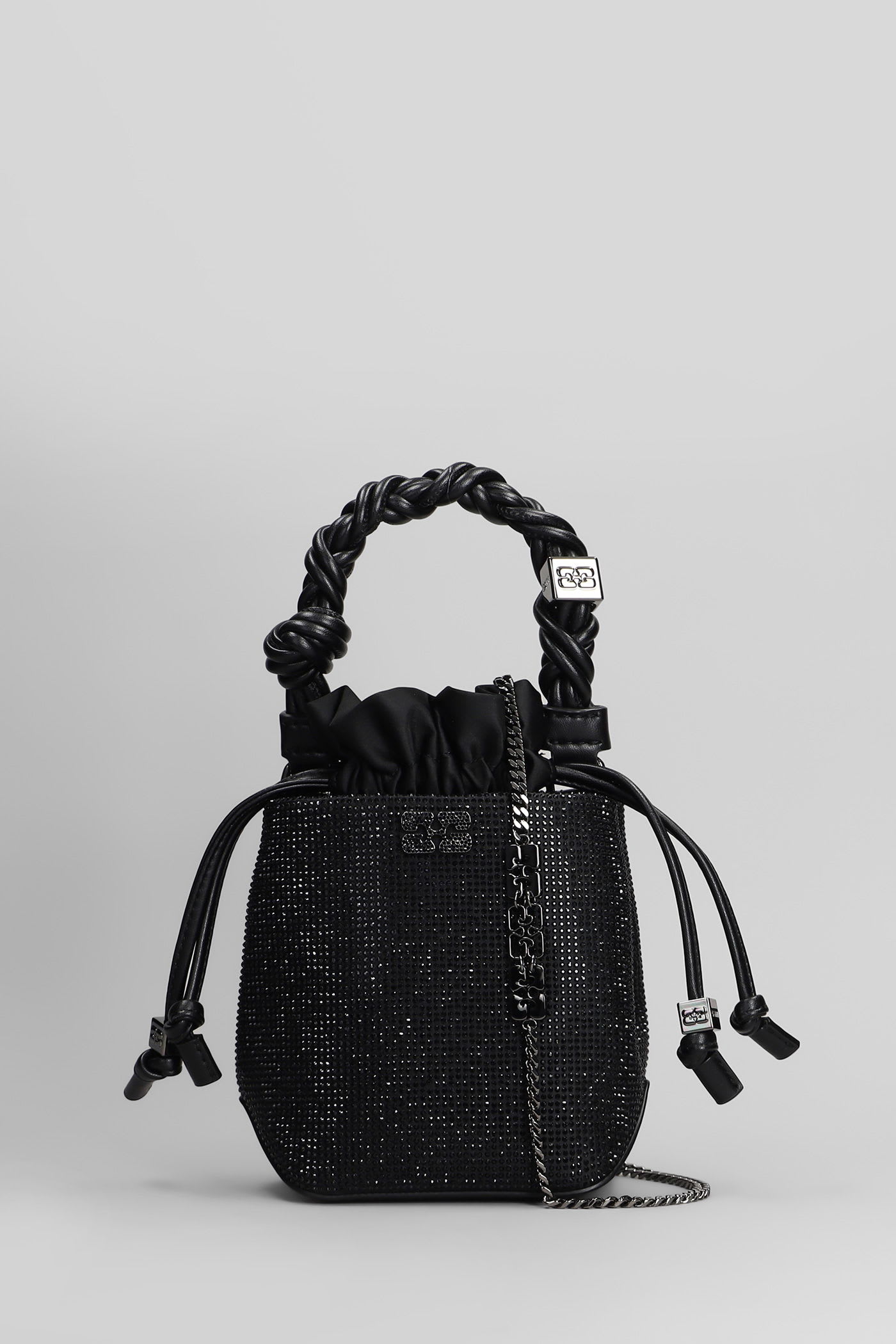 Bou Mini Shoulder Bag In Black Polyester