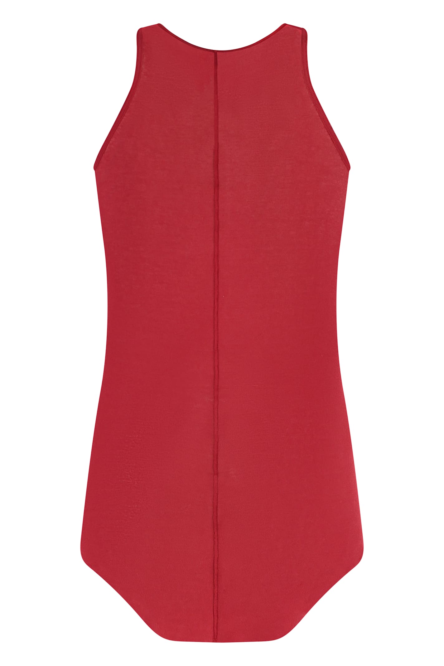 Rick Owens Cotton Tank Top In Red