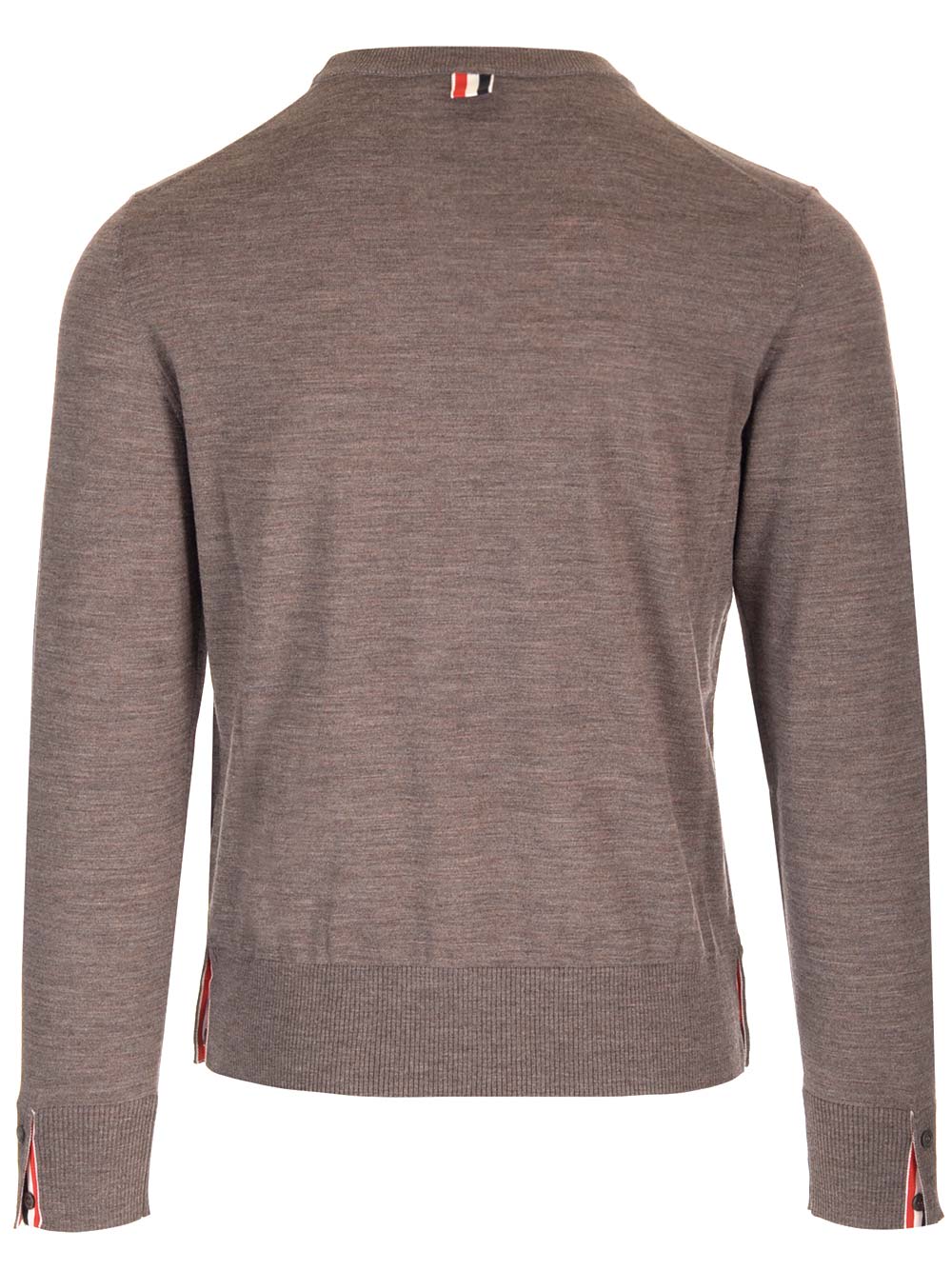 Shop Thom Browne Relaxed-fit Crew Neck Pullover In Brown