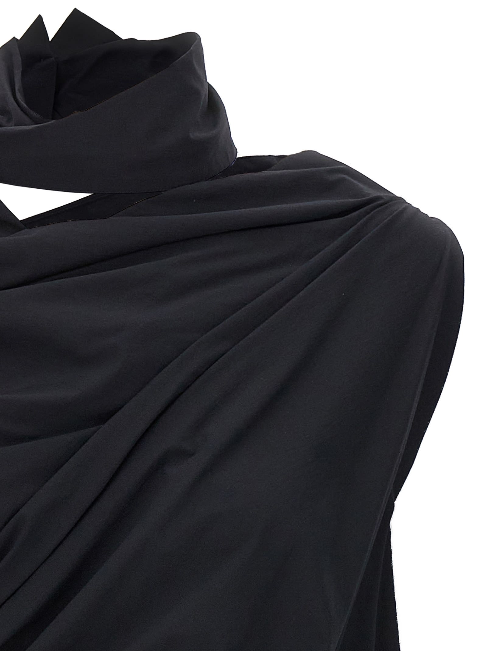 Issey Miyake Crepe Asymmetric Blouse