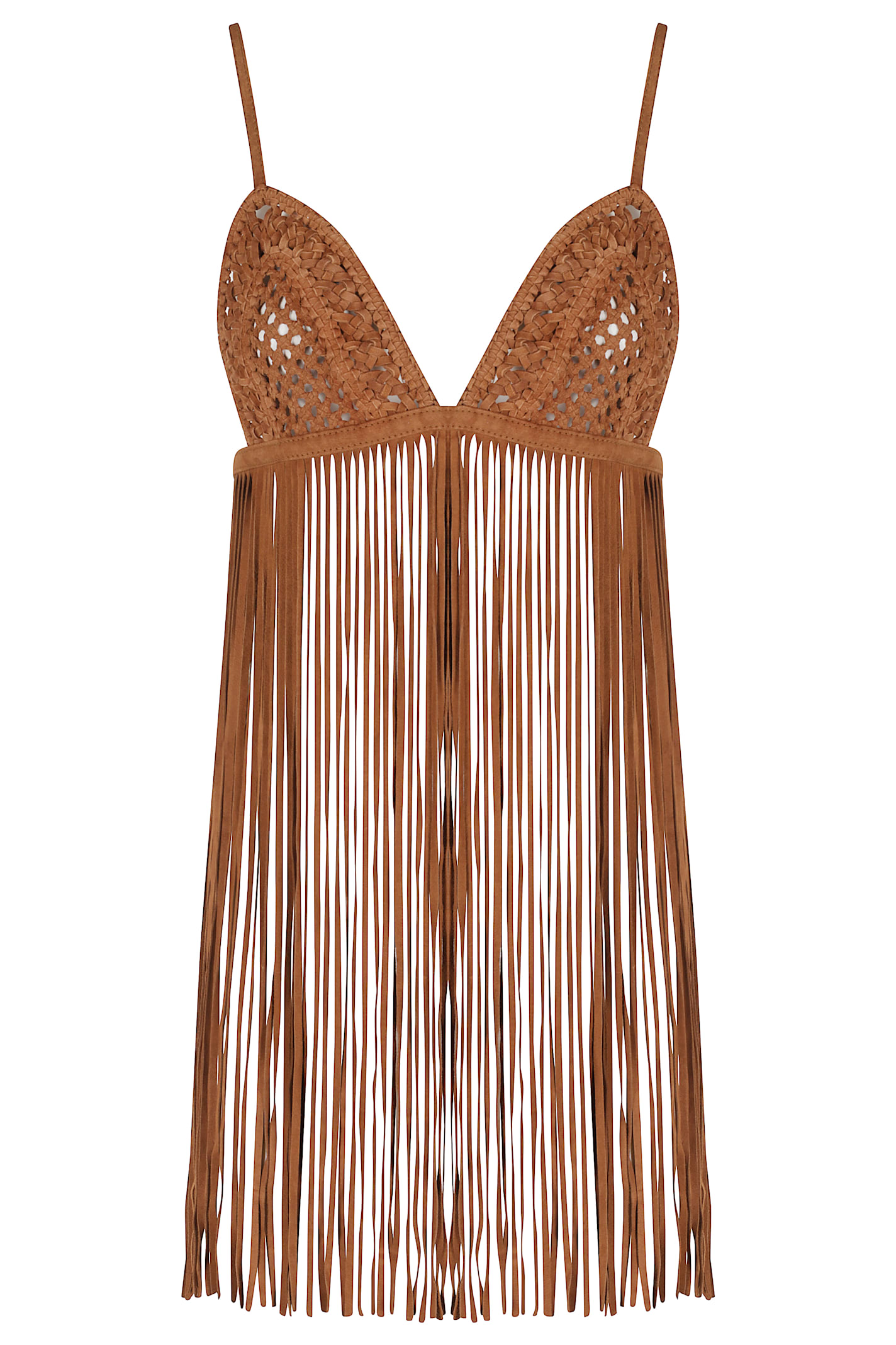 Retroféte Jacinta Suede Fringe Bra