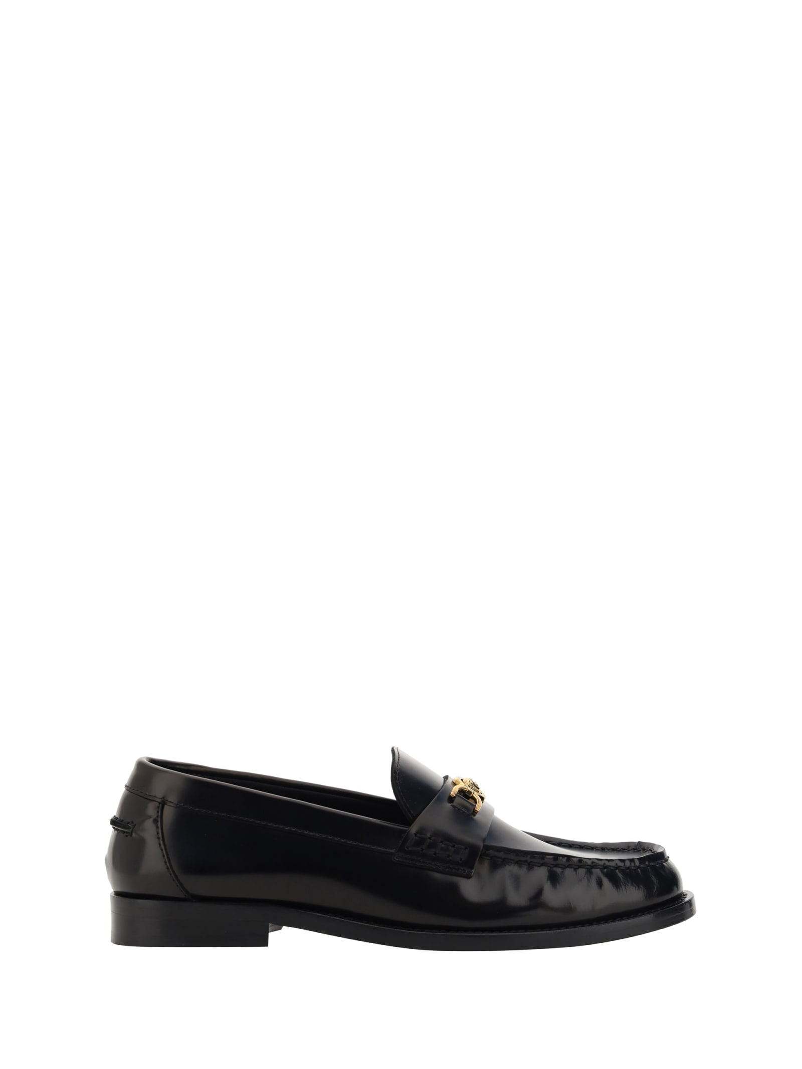 Versace Loafers In Black- Gold