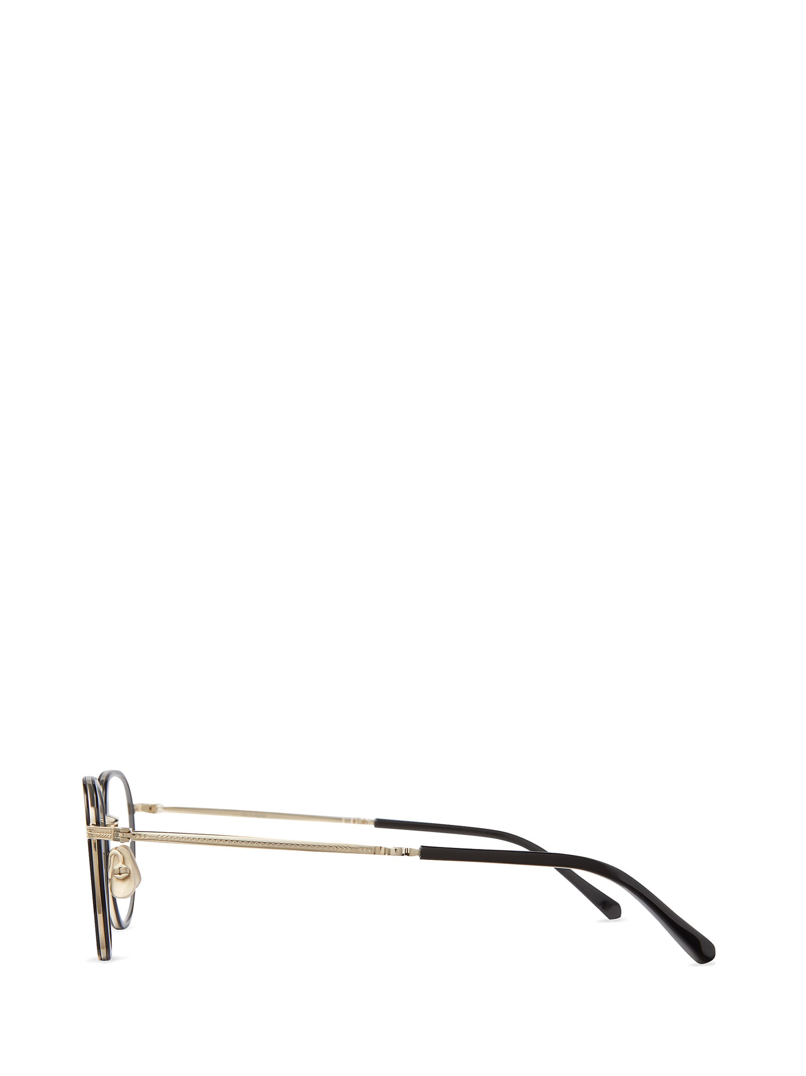 Shop Mr Leight Griffith Ii C Black-white Gold Glasses