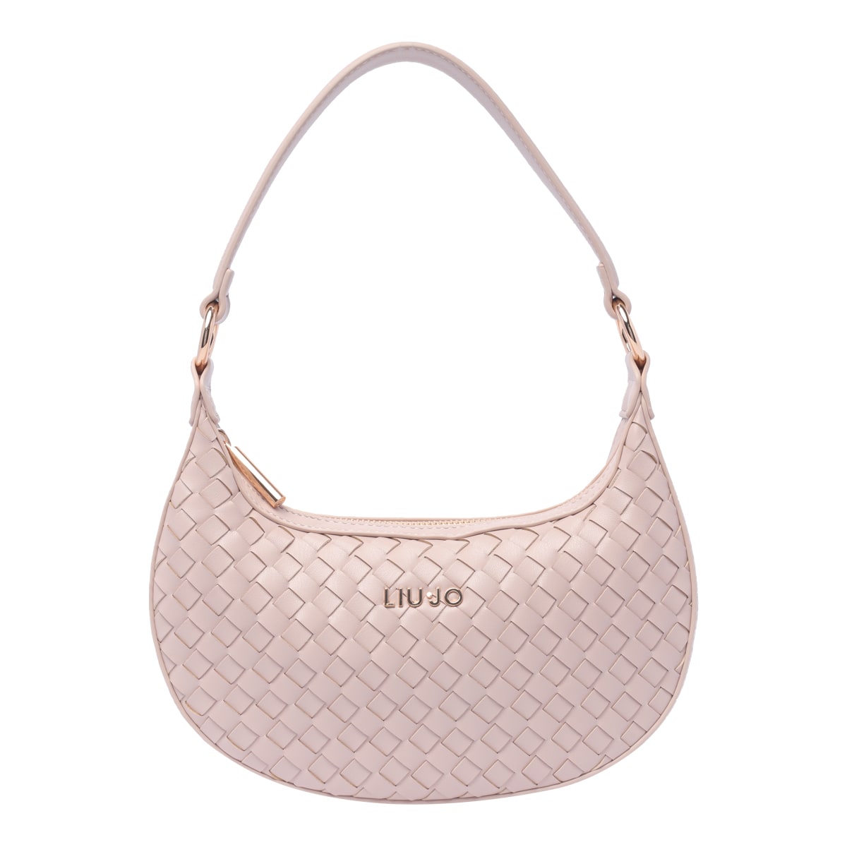 Shop Liu •jo Logo Hobo Bag In Pink