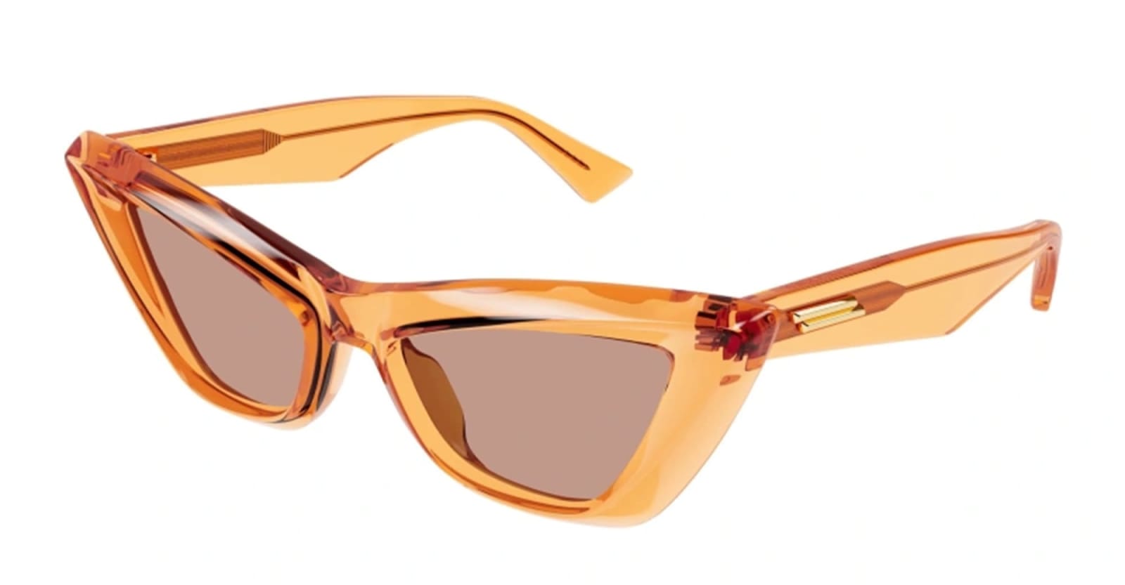 Shop Bottega Veneta Bv1101s-011 - Orange Sunglasses