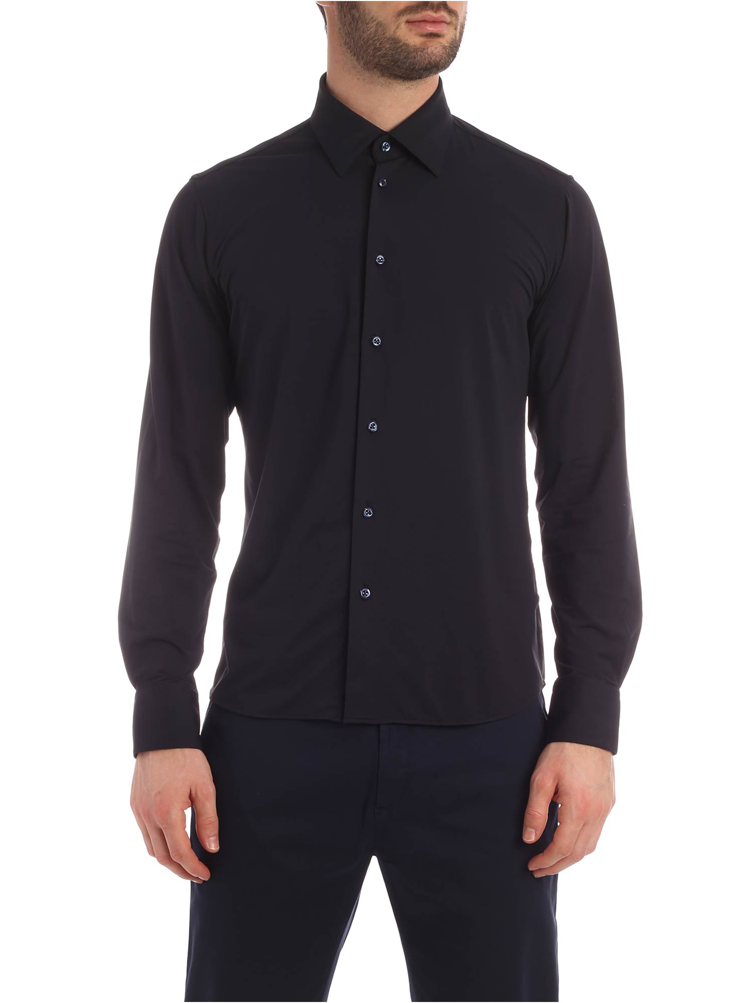Rrd - Roberto Ricci Design Shirt Oxford L/s In Blue Black