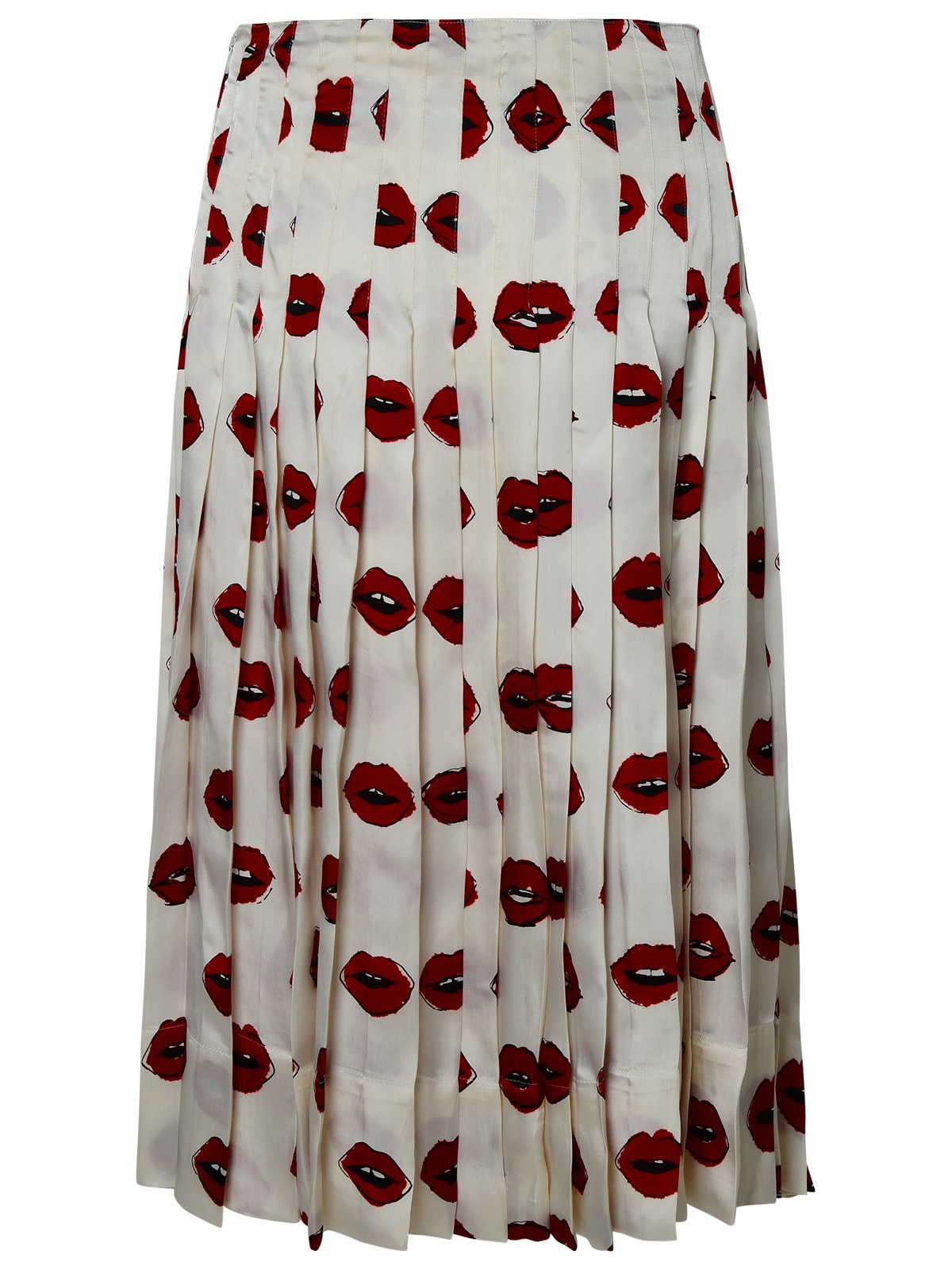 Shop Khaite Tudi Skirt In Ivory Cupro In Cream