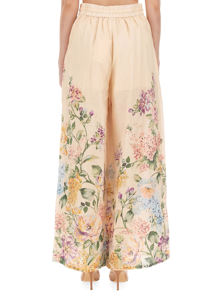 Shop Zimmermann Pants Halliday In Multicolour