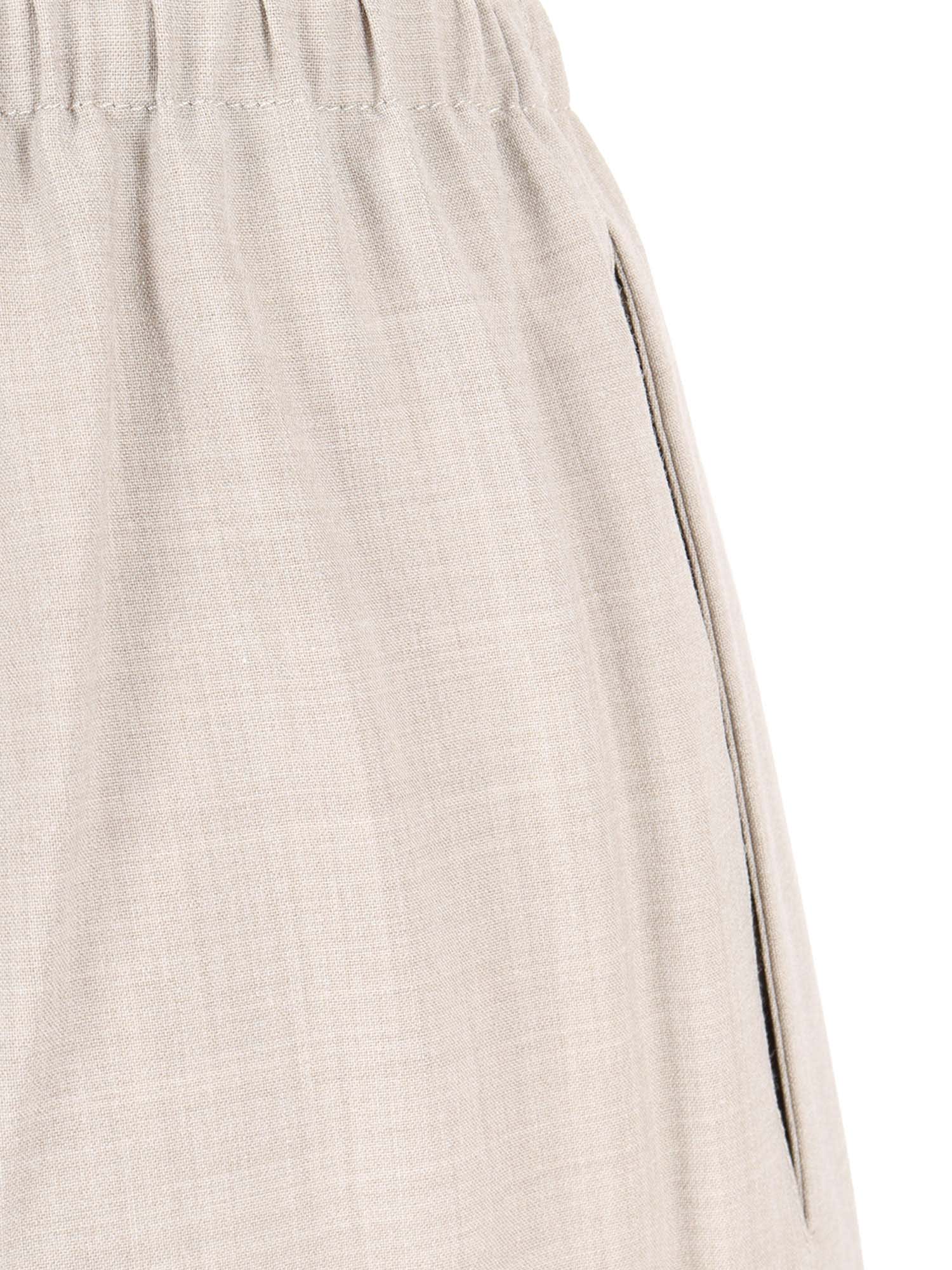 Forte Forte Wool-blend Canvas Drawstring Trousers In Neutral