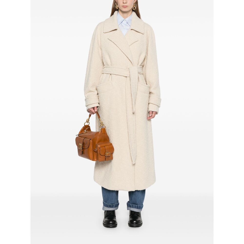 Herno Coat In Neutral
