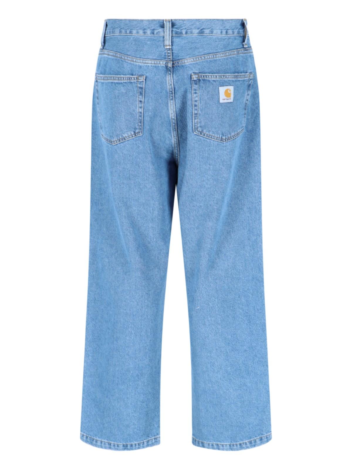 Shop Carhartt Landon Jeans In Blue Heavy Stone Wash