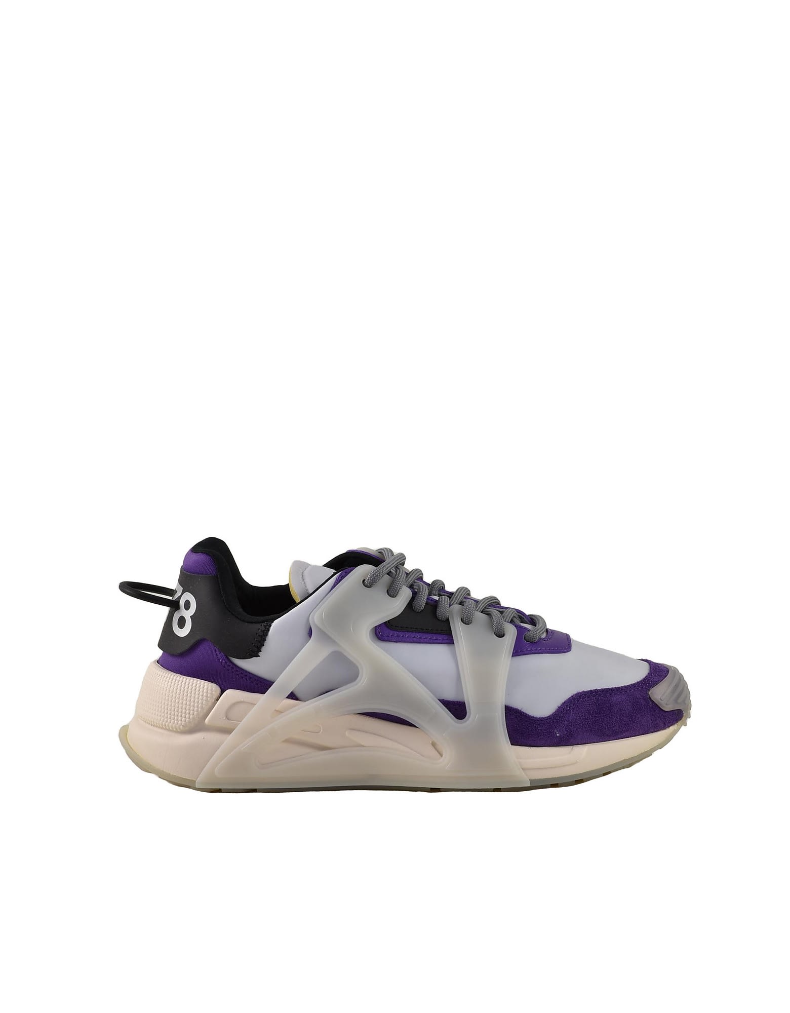 Diesel Mens White / Purple Sneakers