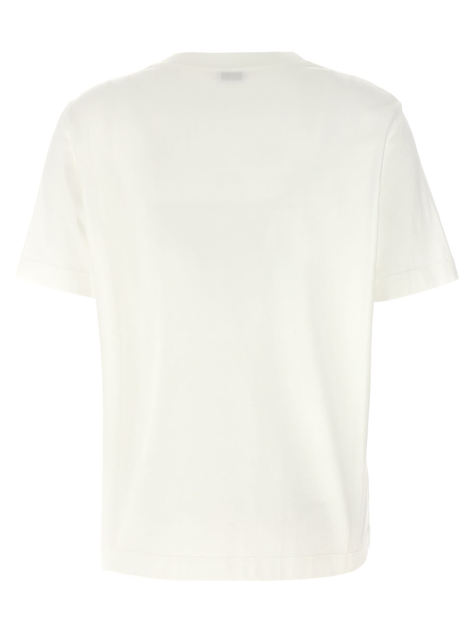 Brunello Cucinelli Monile Crew Neck Pocket T-shirt In White
