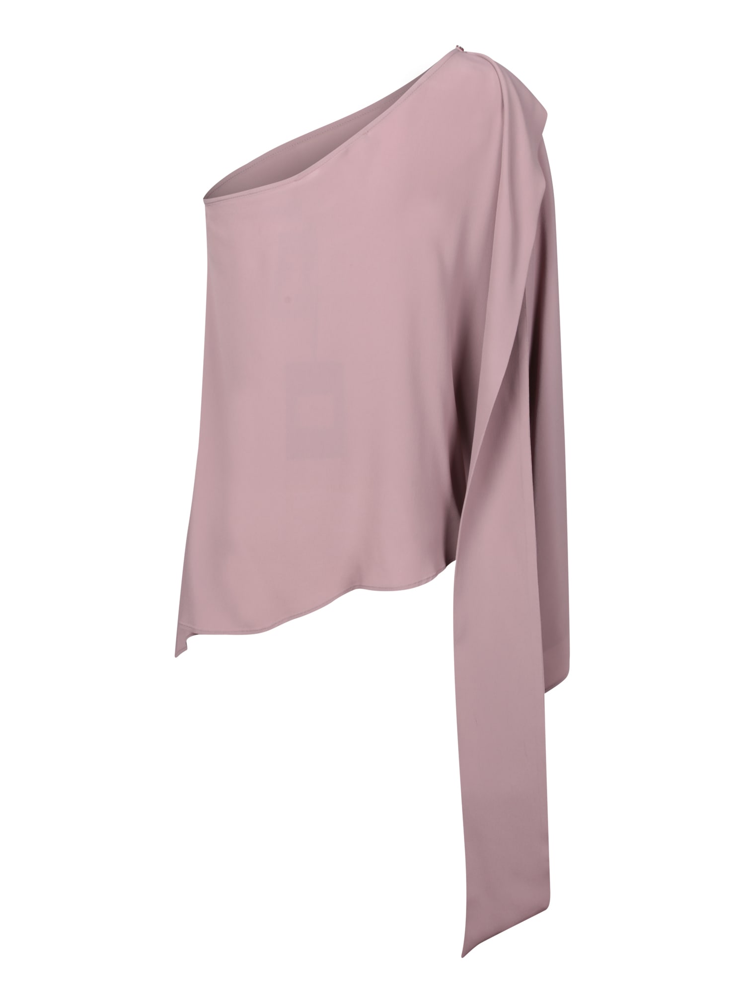 FEDERICA TOSI ONE-SHOULDER CDC BLOUSE IN PINK