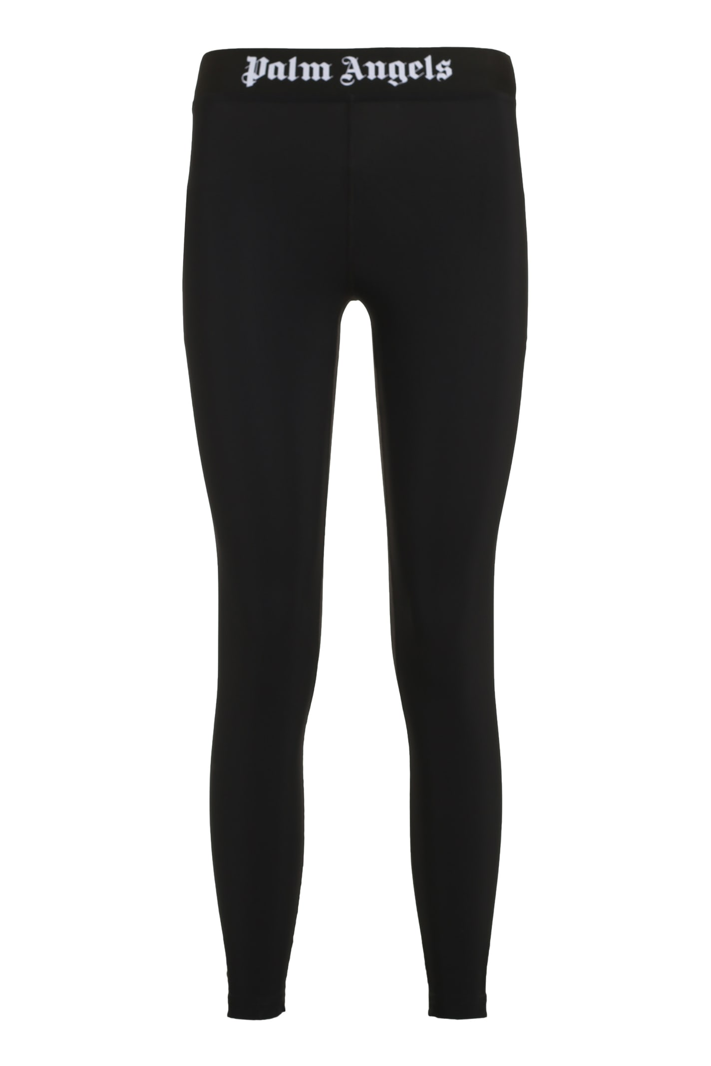 Shop Palm Angels Technical Fabric Leggings In Black