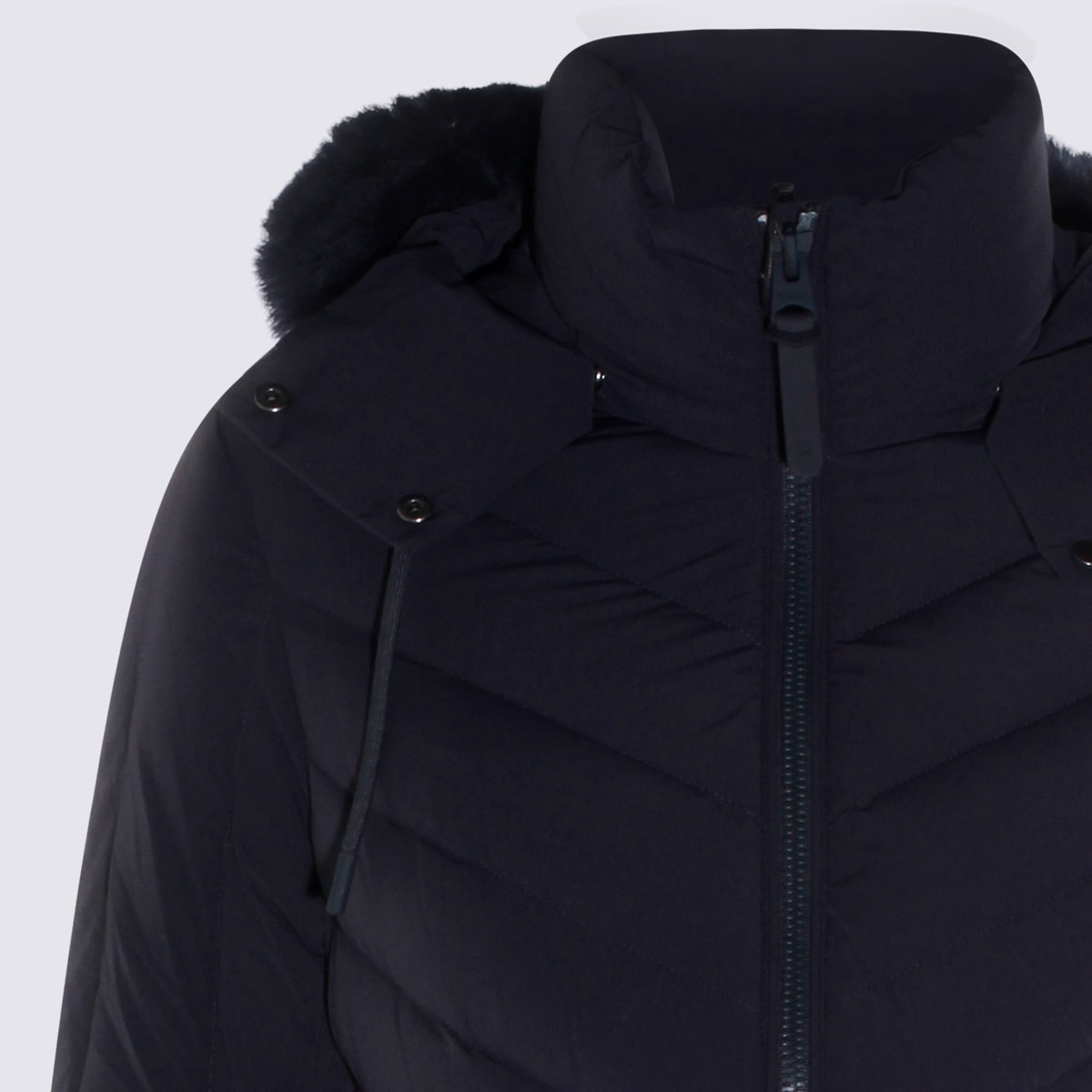 Mackage Dark Blue Down Jacket In Black