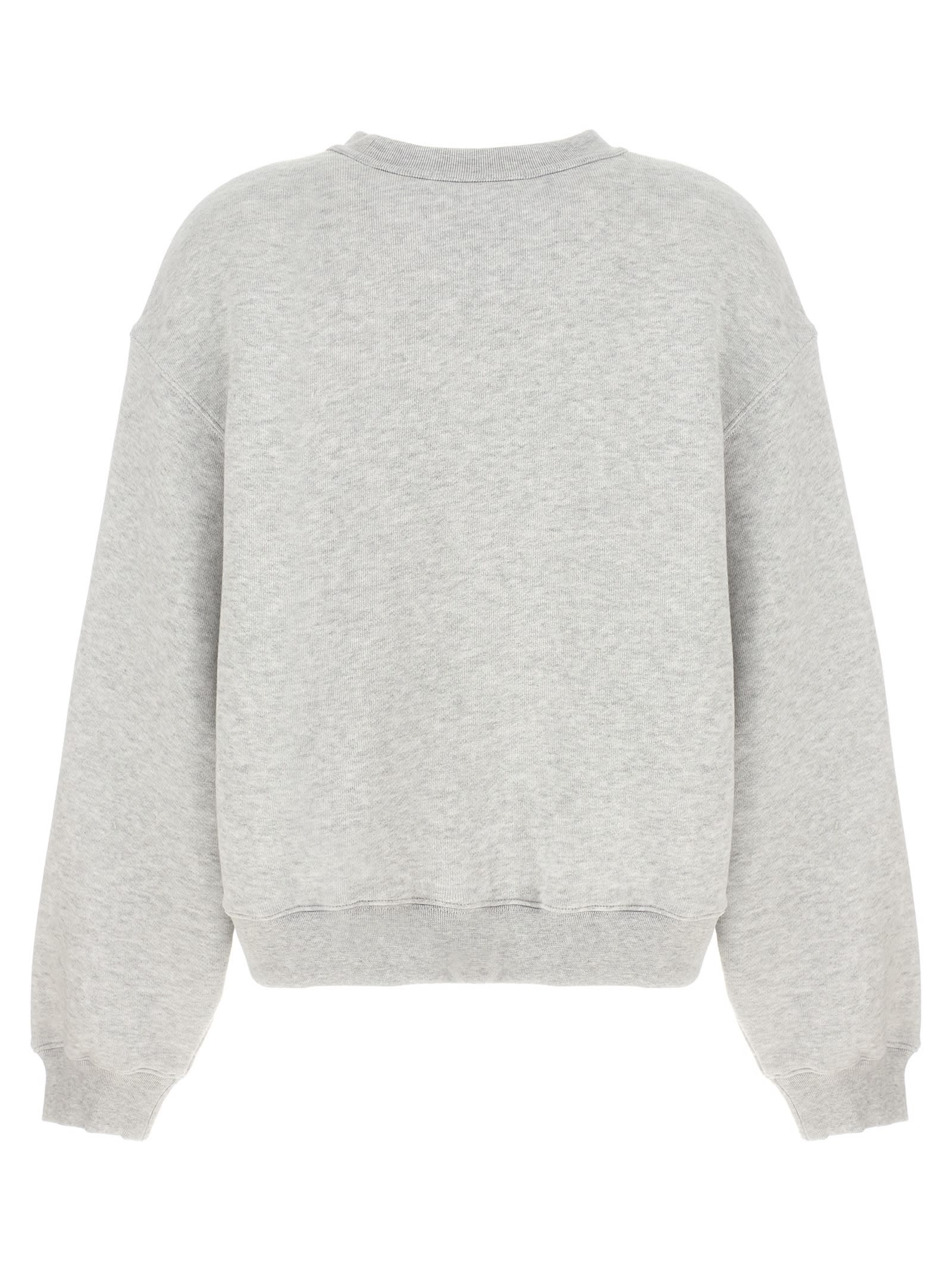 Shop Alexander Wang T Essential Terry Sweatshirt In Gray