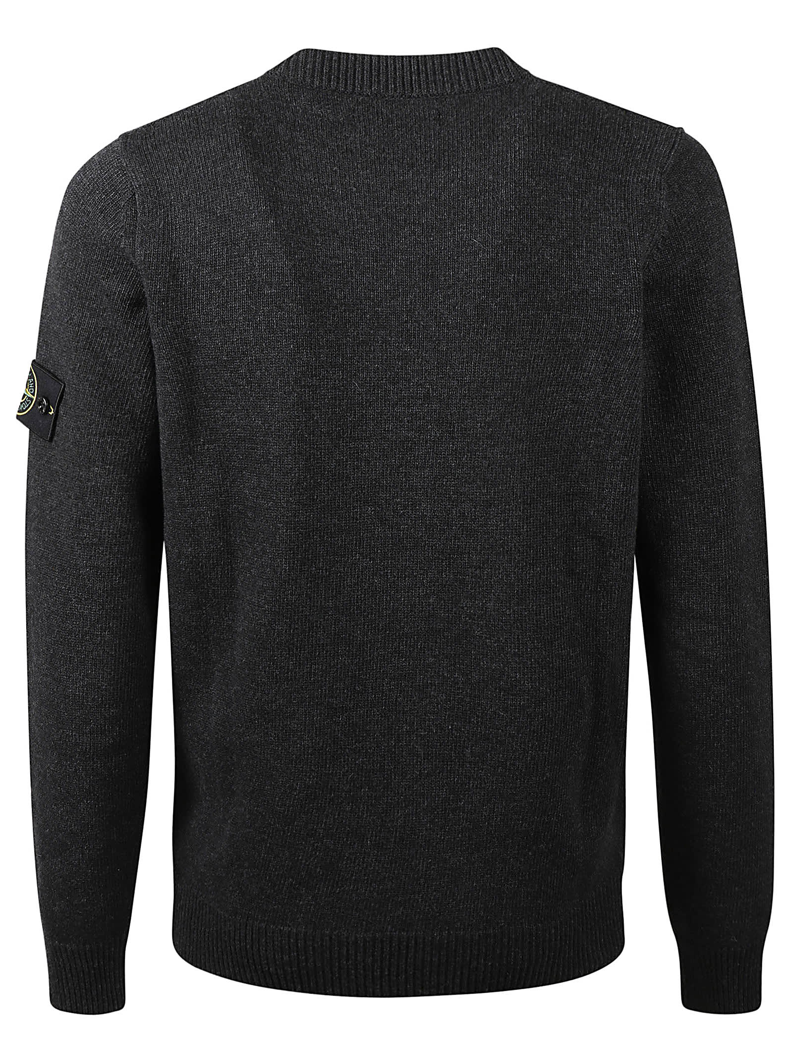 Shop Stone Island Sweater In Melange Charcoal