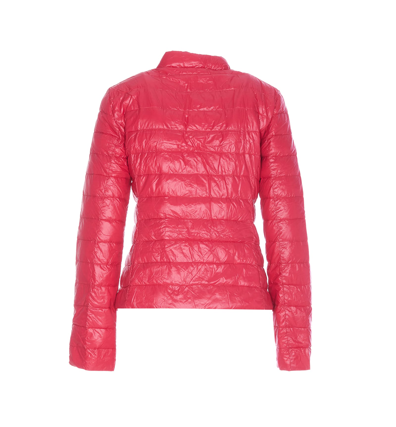 Shop Patrizia Pepe Light Down Jacket In Fuchsia