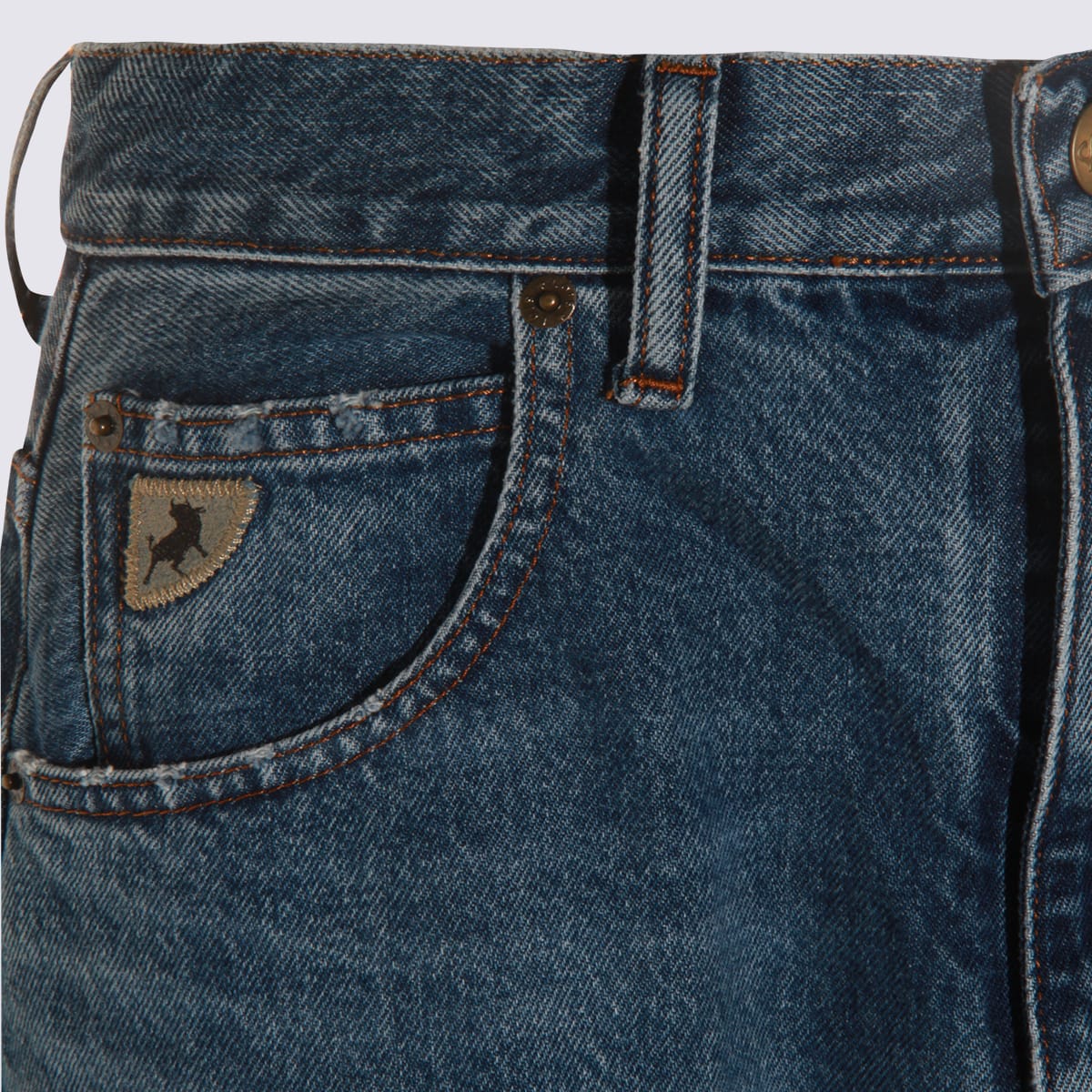 Lois Blue Cotton Denim Jeans In Blue