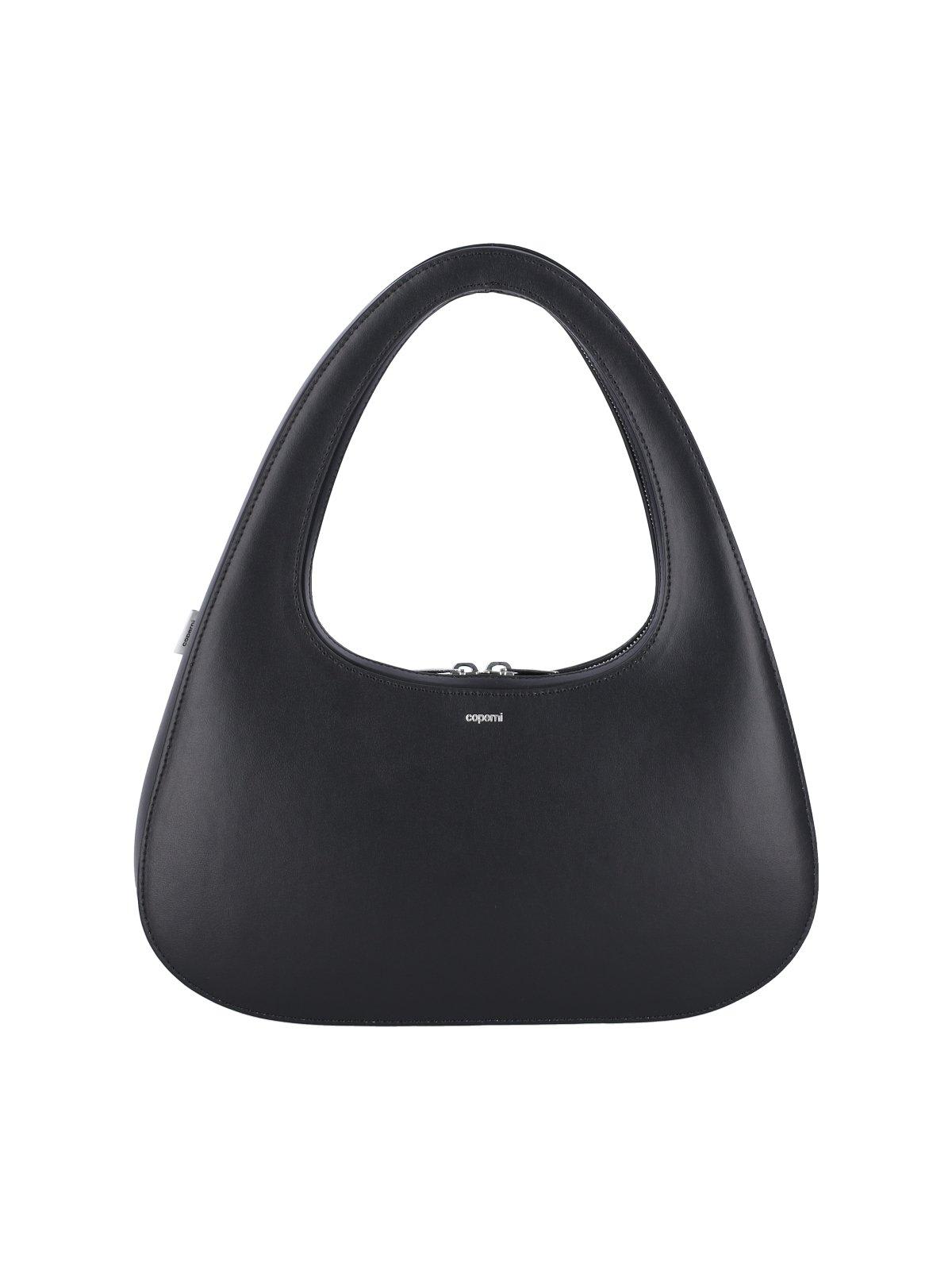 Shop Coperni Logo Printed Zipped Tote Bag In Black