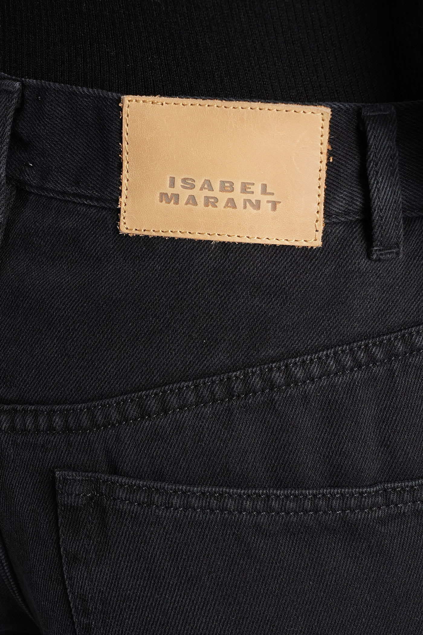Isabel Marant Jenny Jeans In Black Cotton In Black