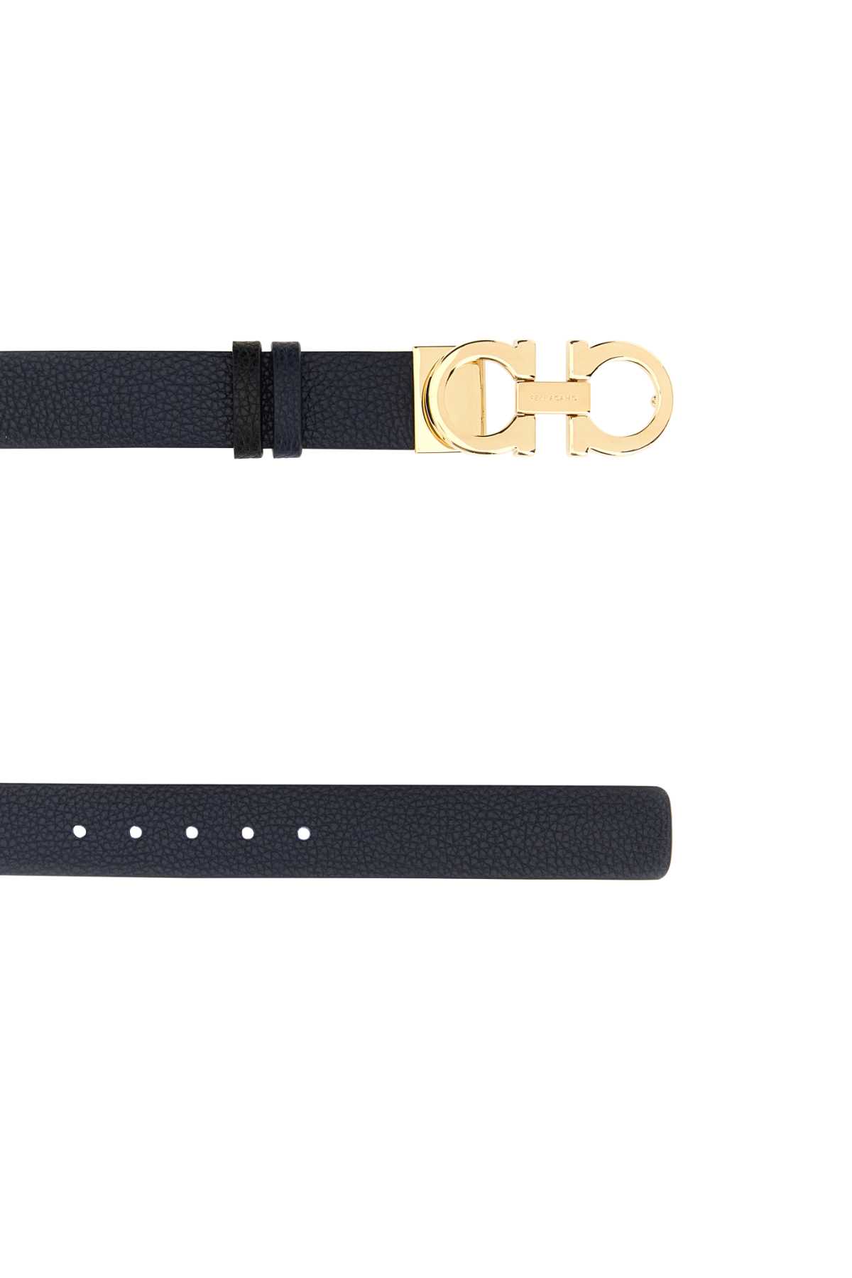 ベルト FERRAGAMO BELT (23A565673955 MIRTONERO) Ferragamo Midnight Blue Reversible Belt In Mirtonero | ModeSens