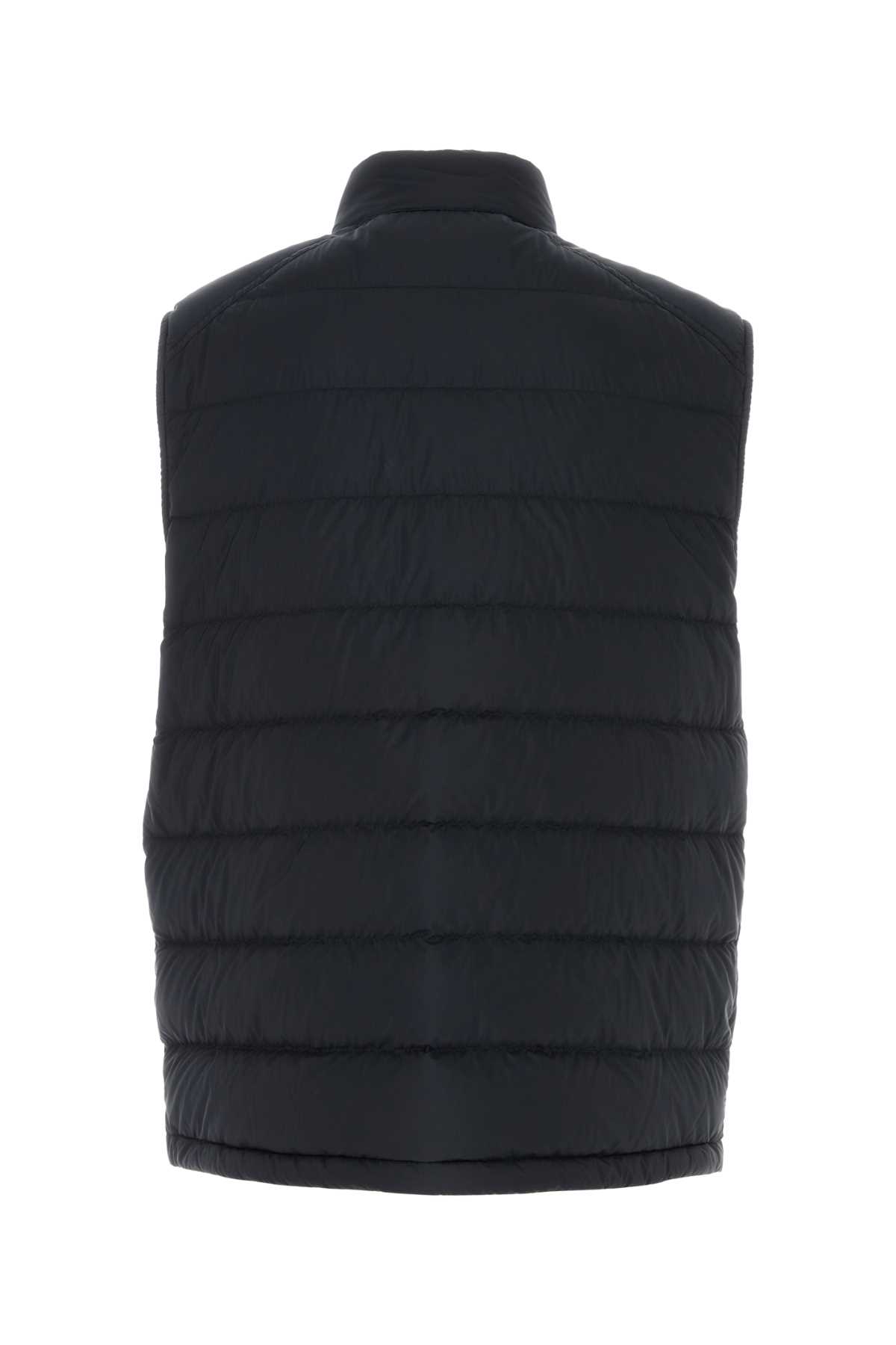 Moncler Men Midnight Blue Nylon Barthe Sleeveless Down Jacket