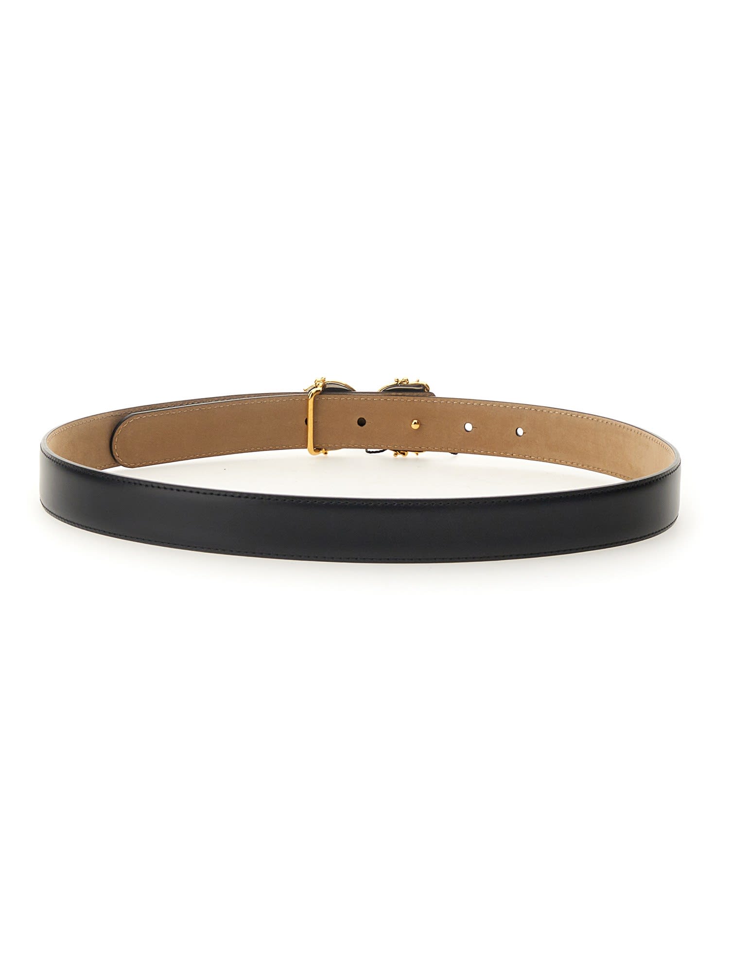 Shop Dolce & Gabbana Belt With Logo In Black