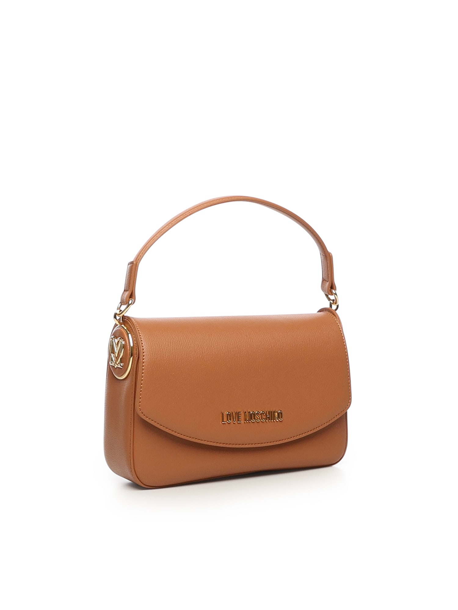Love Moschino Logo-lettering Shoulder Bag In Brown