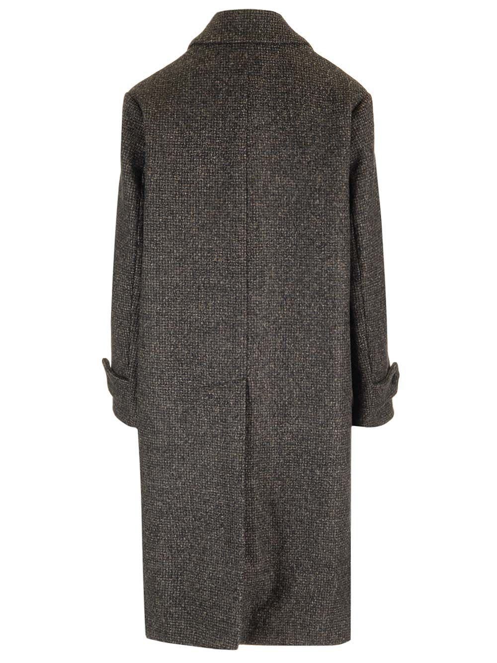 Shop Barena Venezia Zane Military Coat In Grey