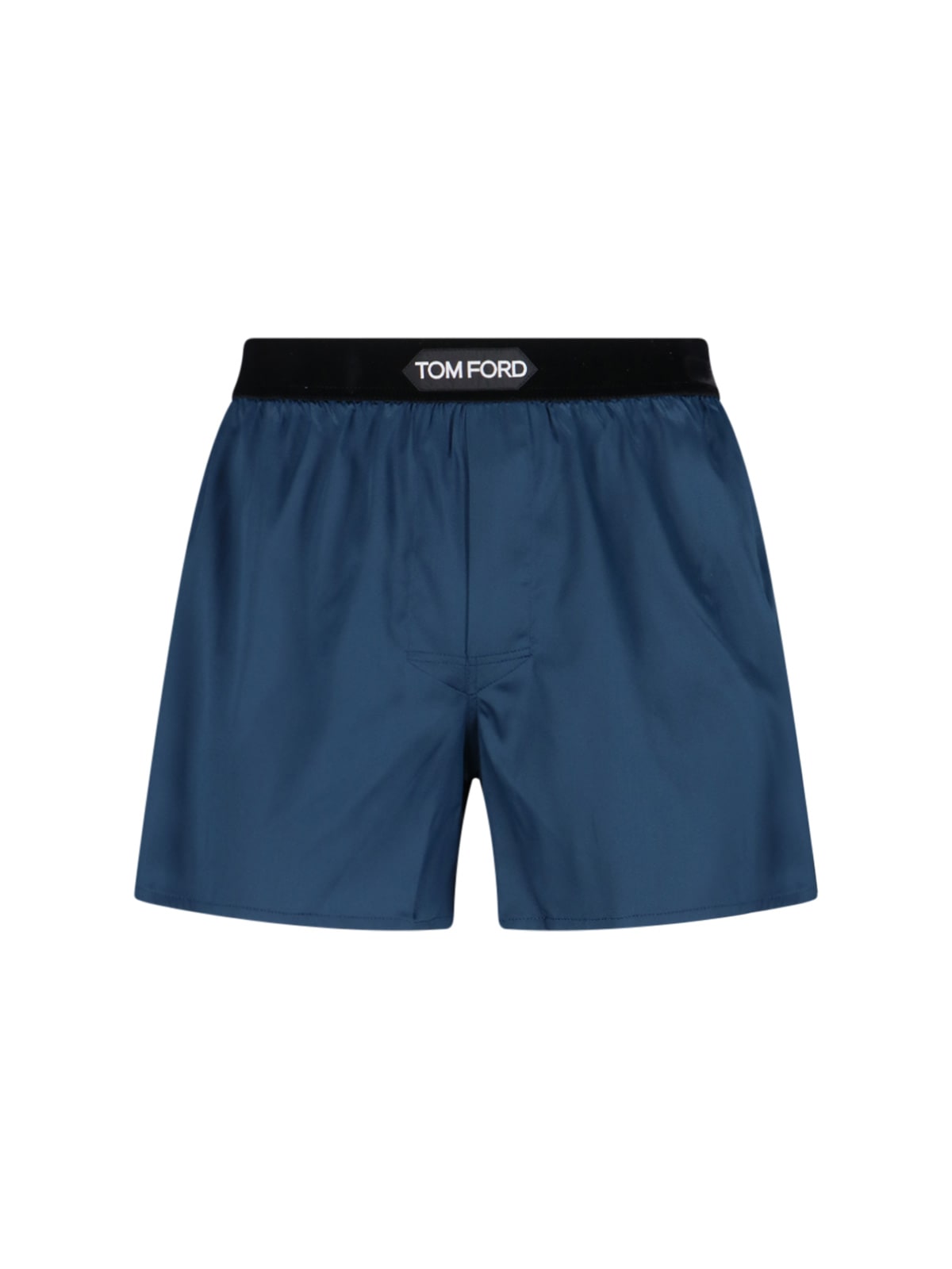Tom Ford Logo Boxer Shorts In Blue