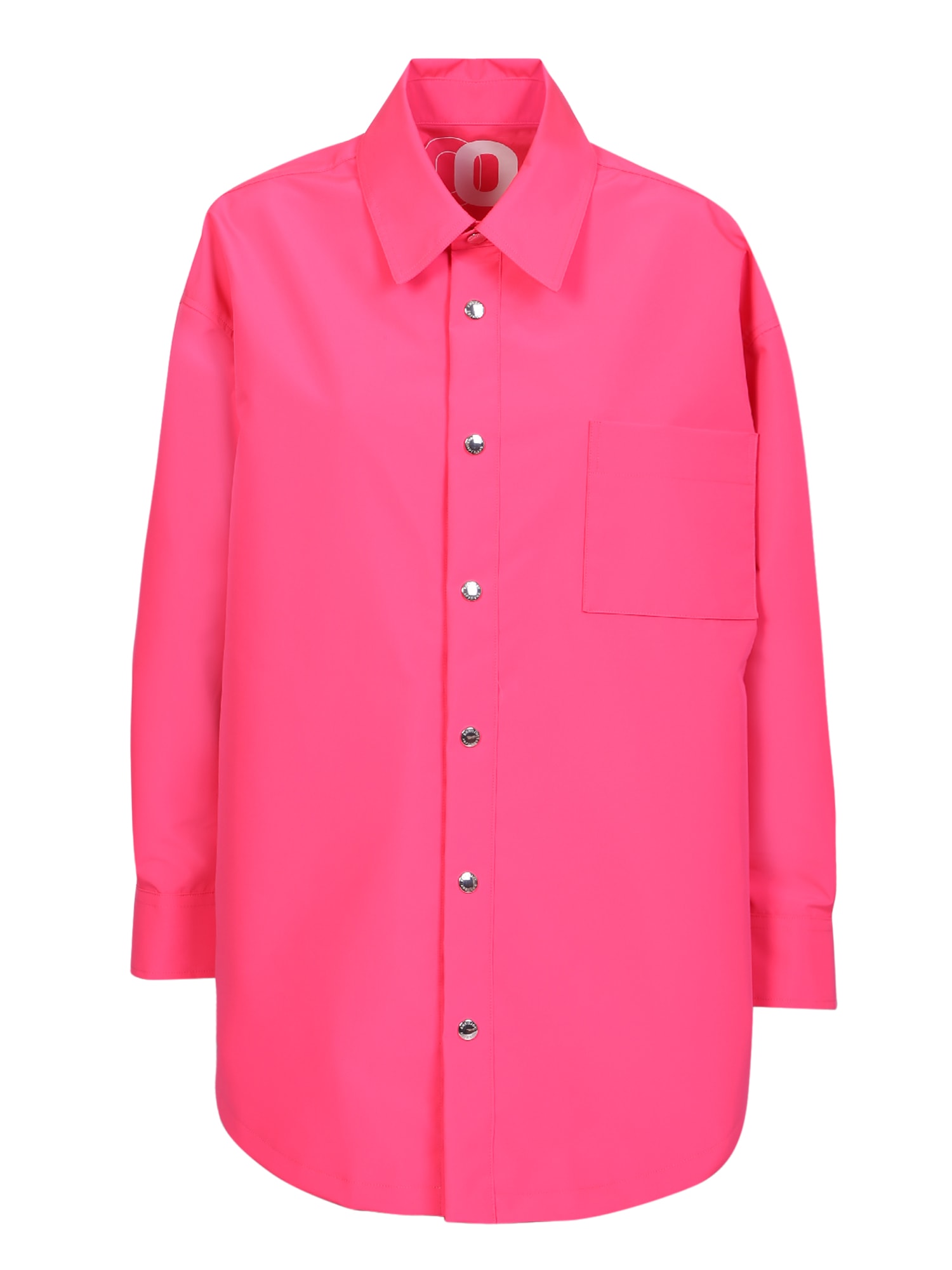Shop Khrisjoy Oversize Shirt Flamingo Pink