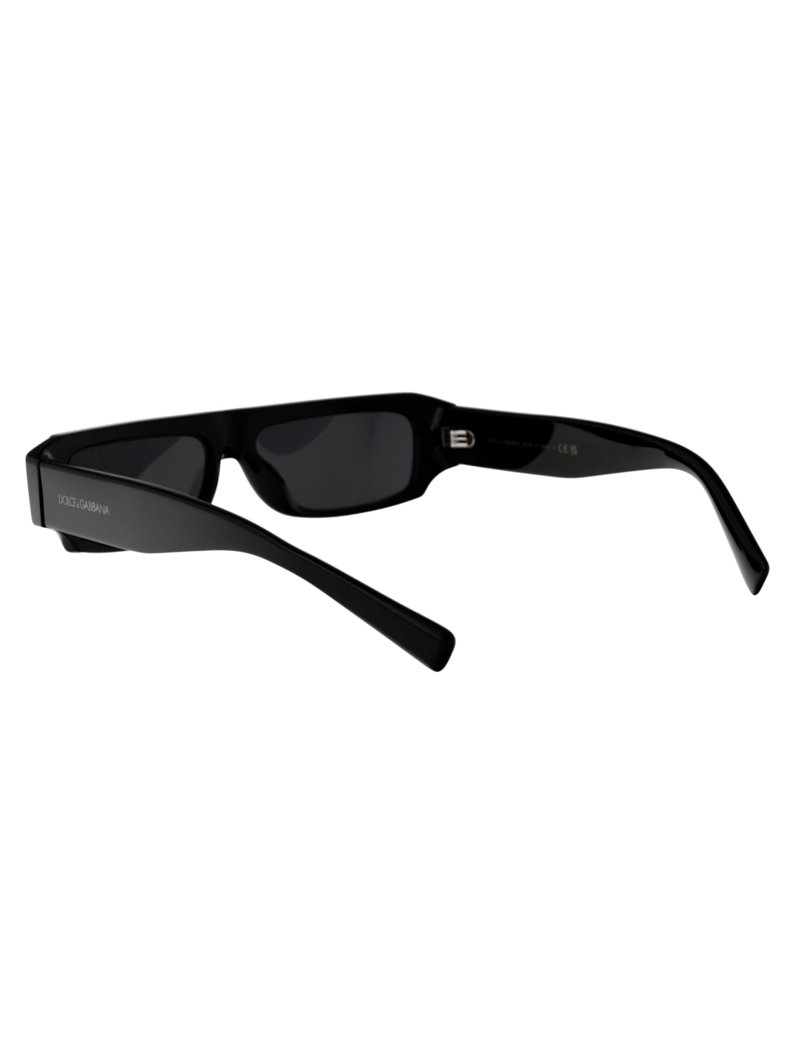 Shop Dolce &amp; Gabbana Eyewear 0dg4458 Sunglasses In 501/87 Black
