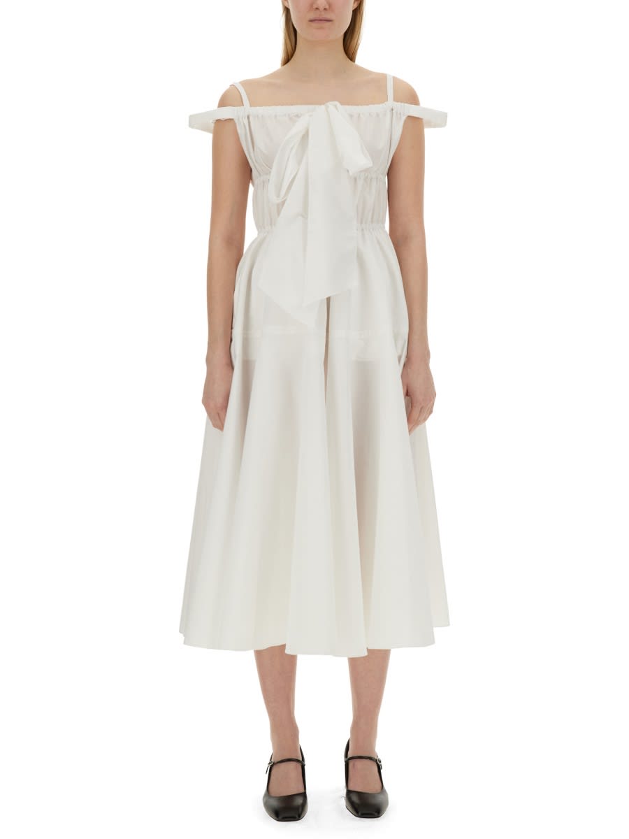 Shop Patou Long Dress In White