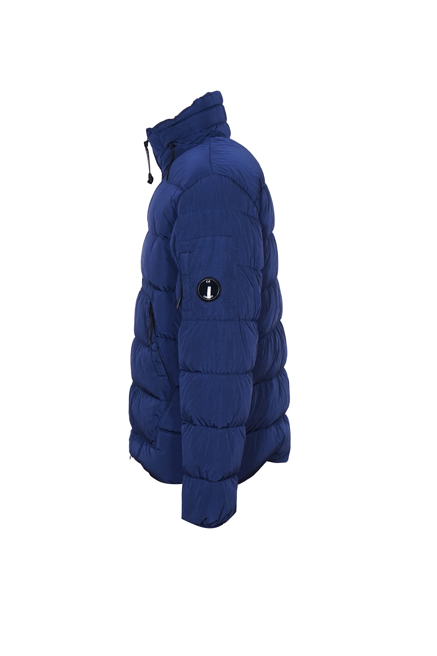 Shop C.p. Company Pocket Sleeve Padded Jacket In Estate Blue