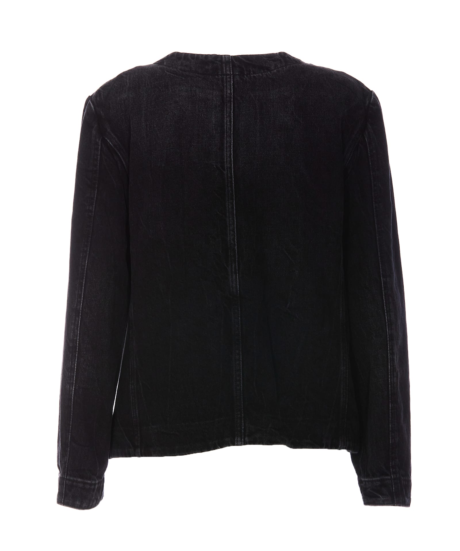 Shop Givenchy Denim Jacket With 4g Chains In Black